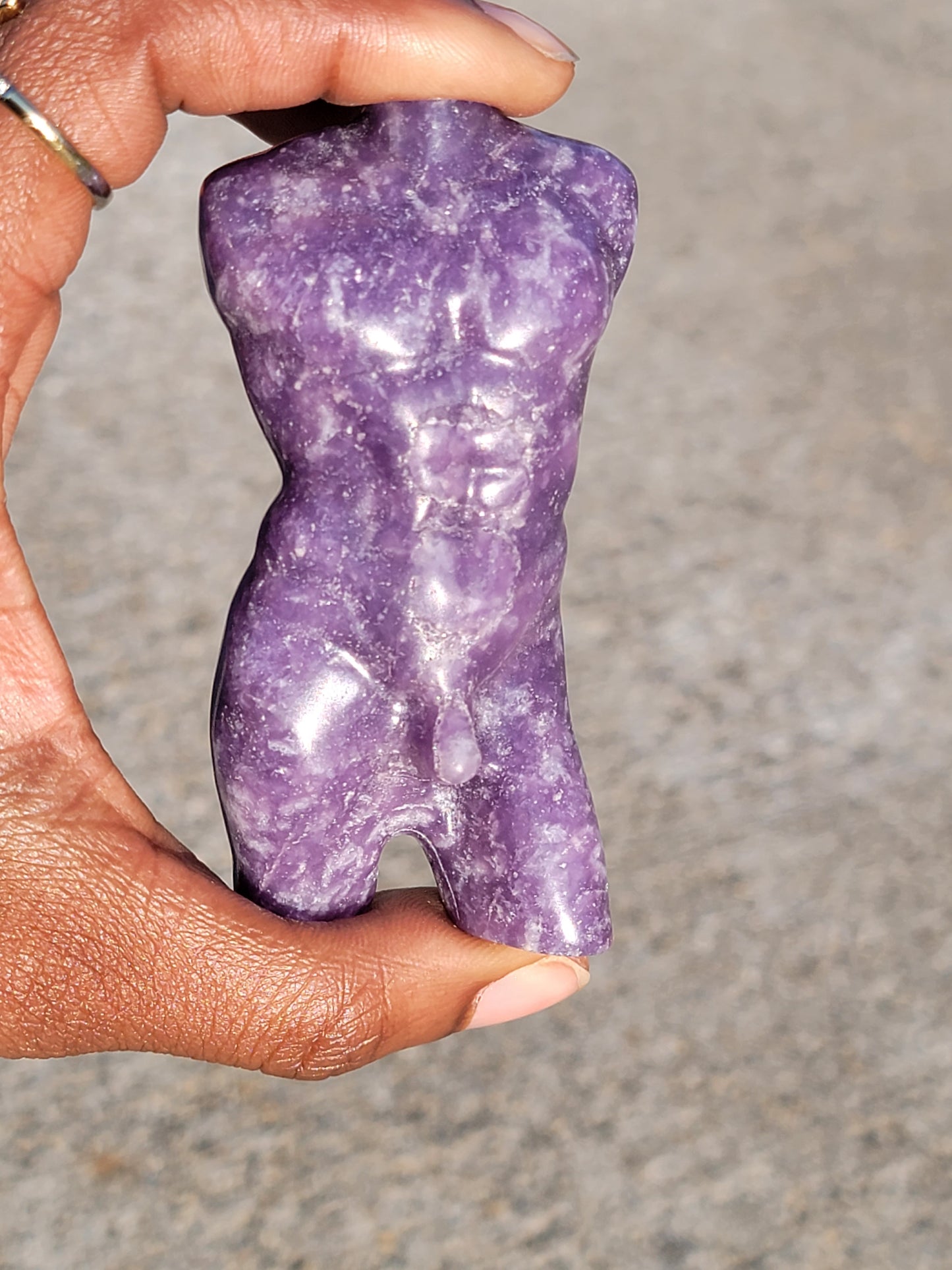 Lepidolite Goddess Body