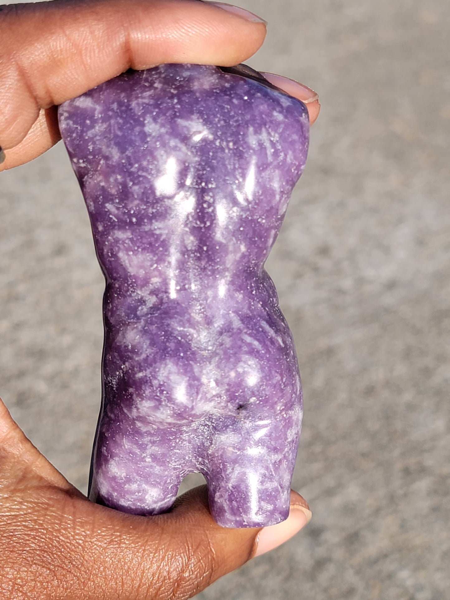 Lepidolite Goddess Body