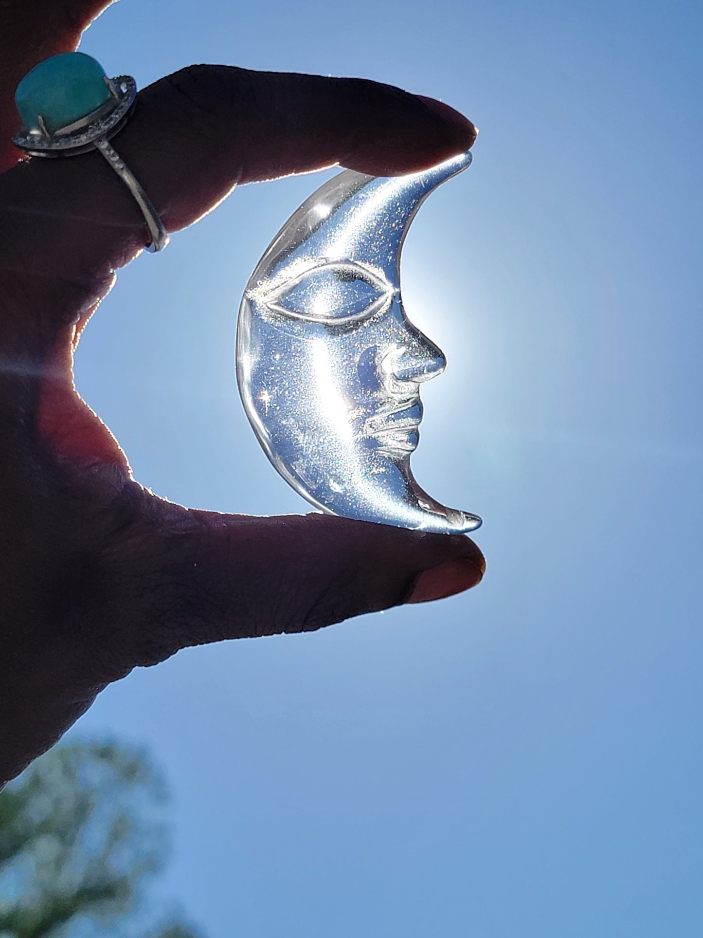 Moon Face Carving