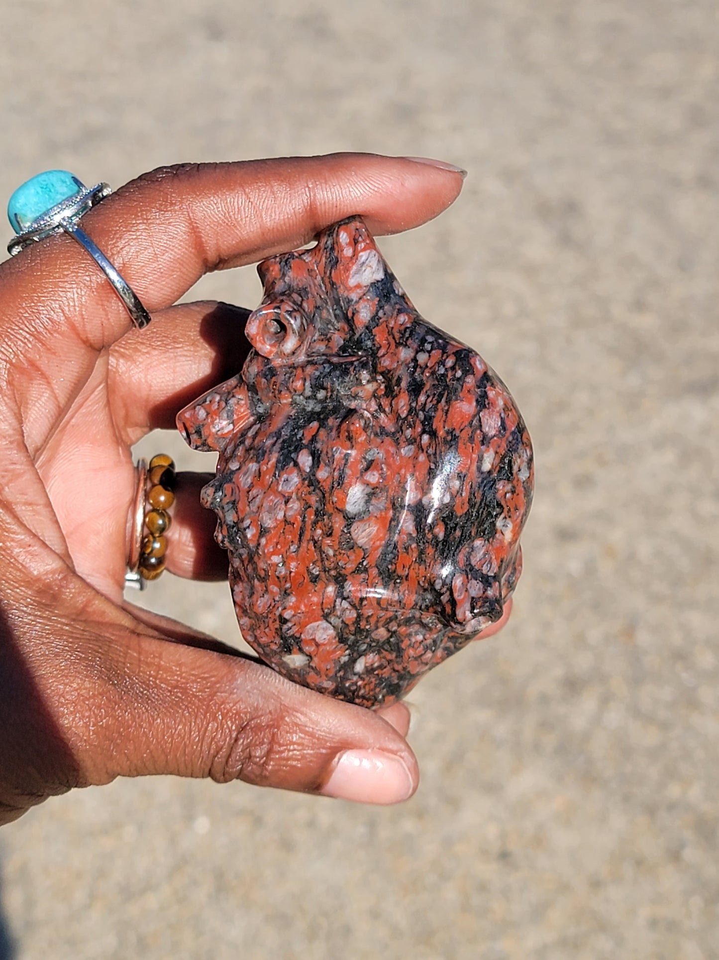 Brecciated Jasper Anatomical Heart