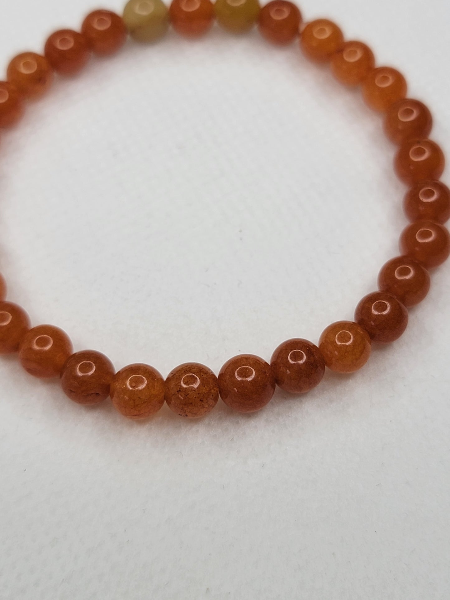 Orange Quartzite Bracelet