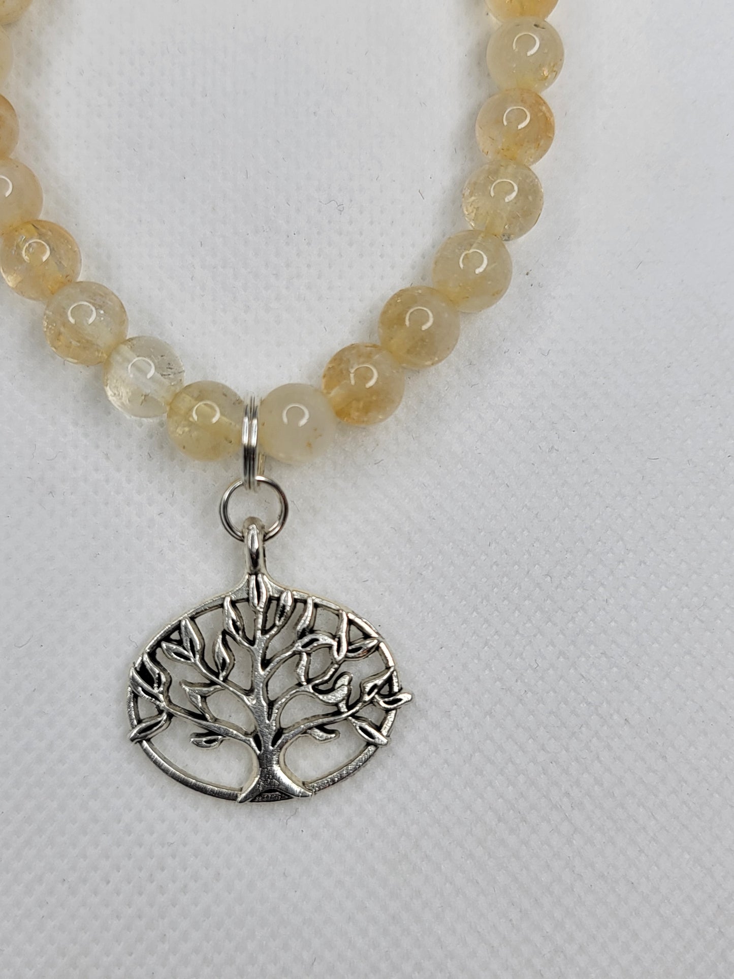 Citrine Tree Of Life Charm Bracelet