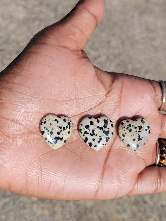 Dalmatian Jasper Heart