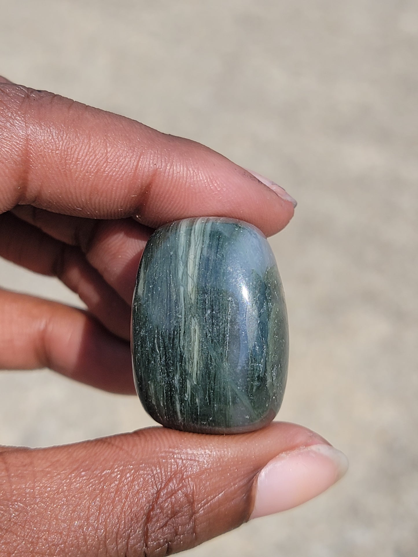 Green Vein Jasper Tumble