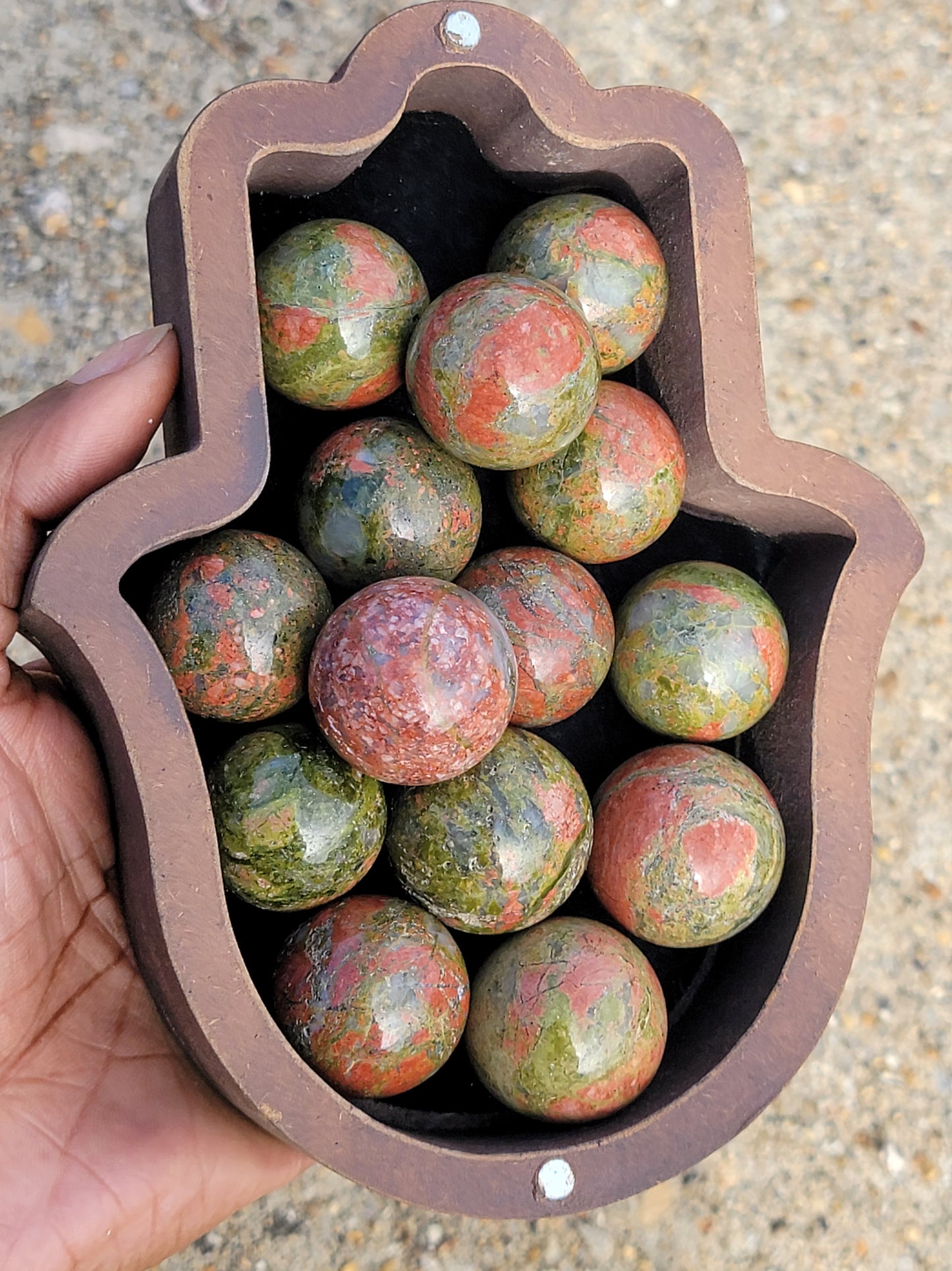 Unakite Sphere