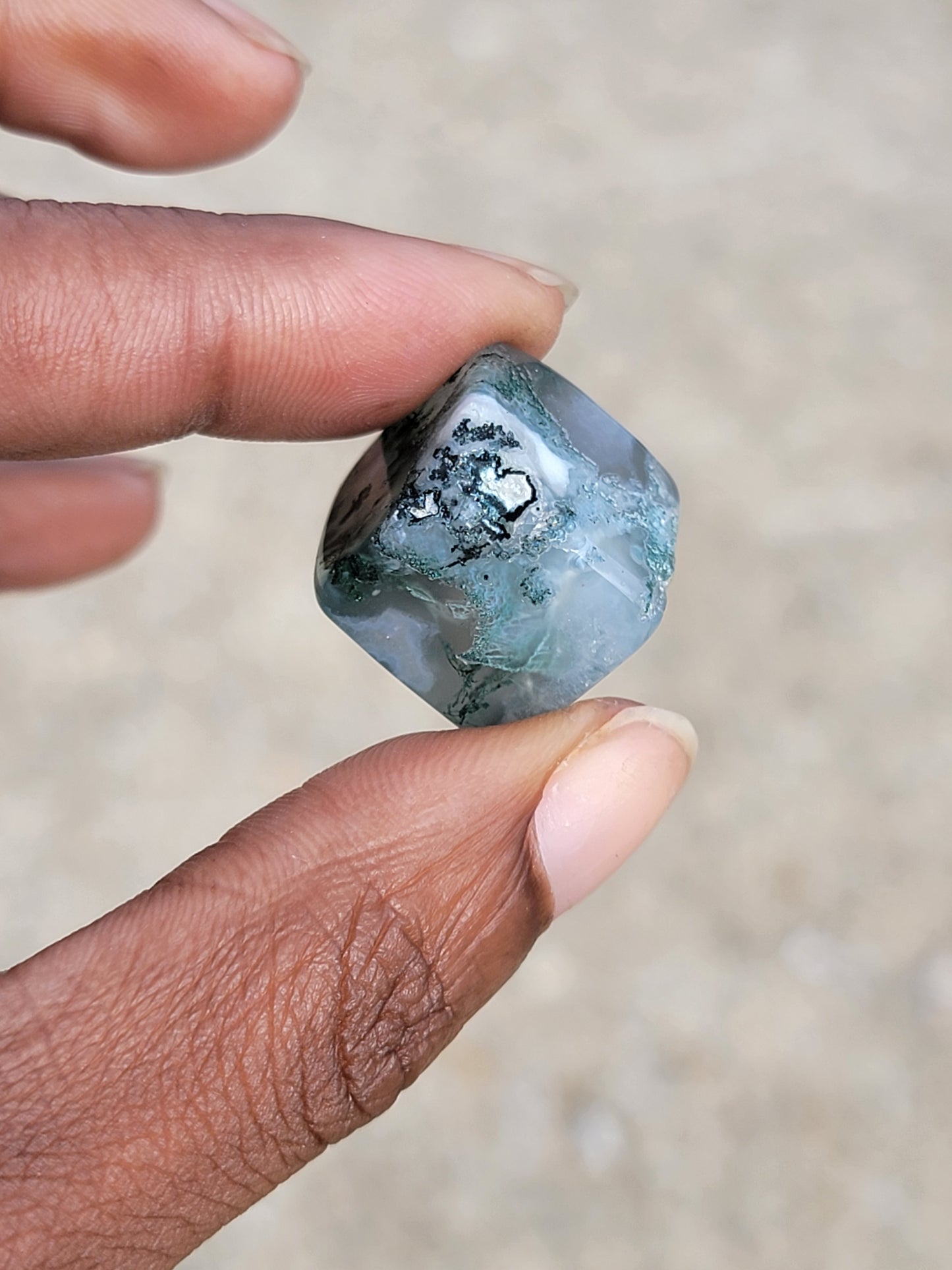 Moss Agate Cubes