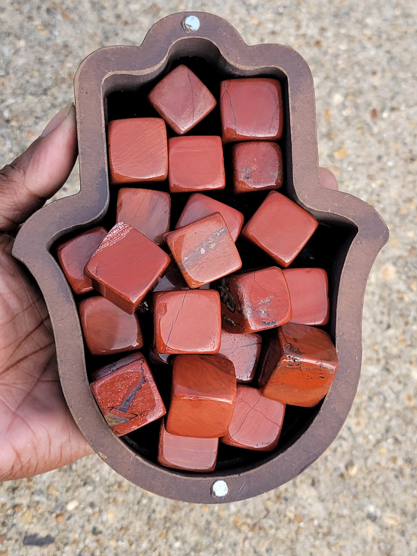 Red Jasper Cube