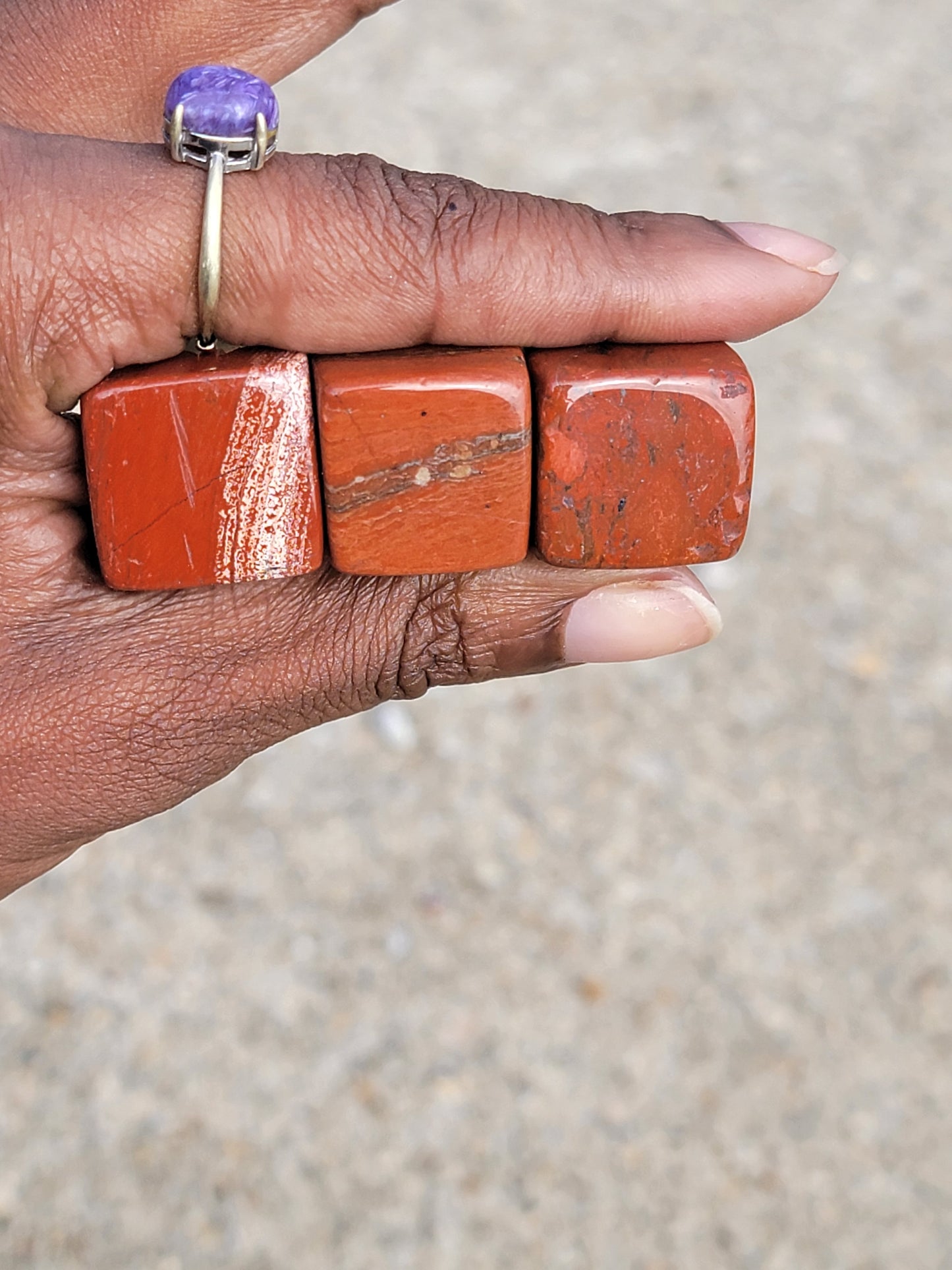 Red Jasper Cube