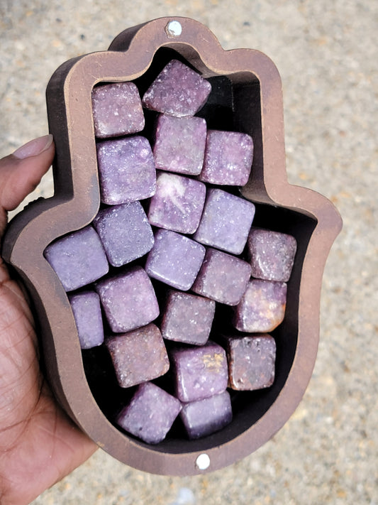 Lepidolite Cube