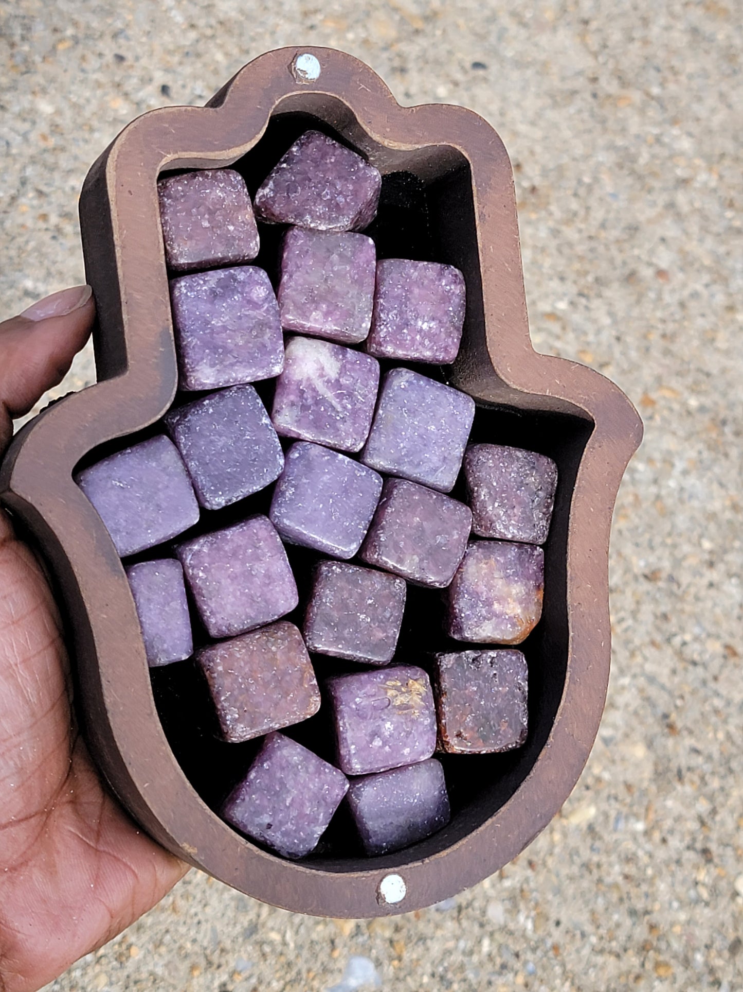 Lepidolite Cube