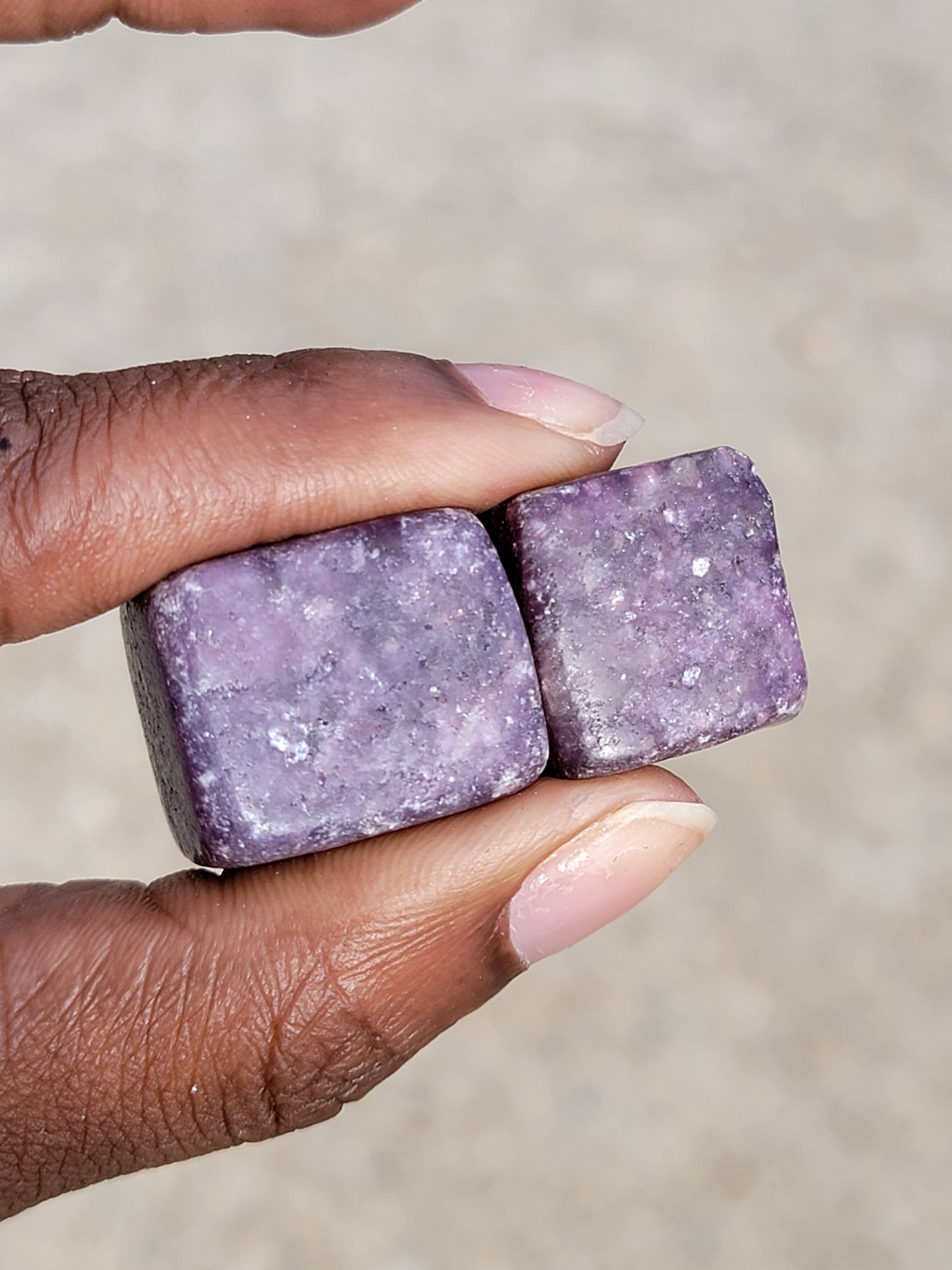 Lepidolite Cube