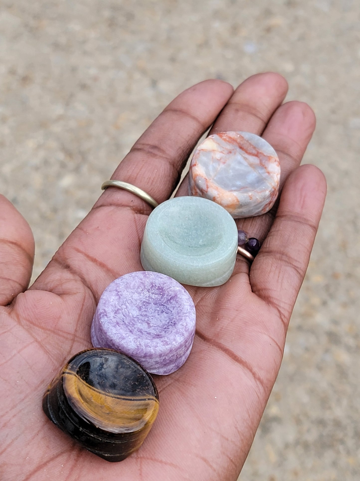 Gemstone Sphere stands