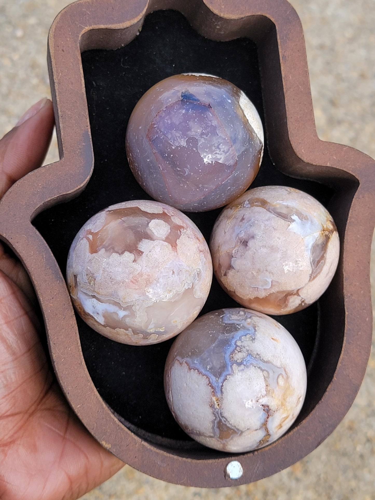 Flower Agate Sphere