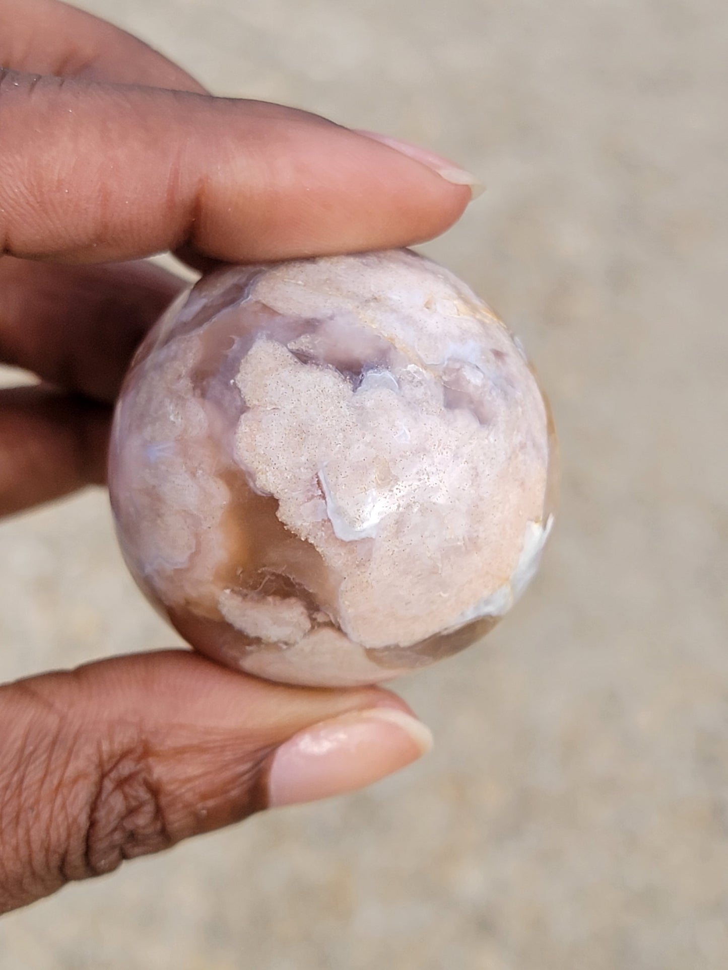 Flower Agate Sphere