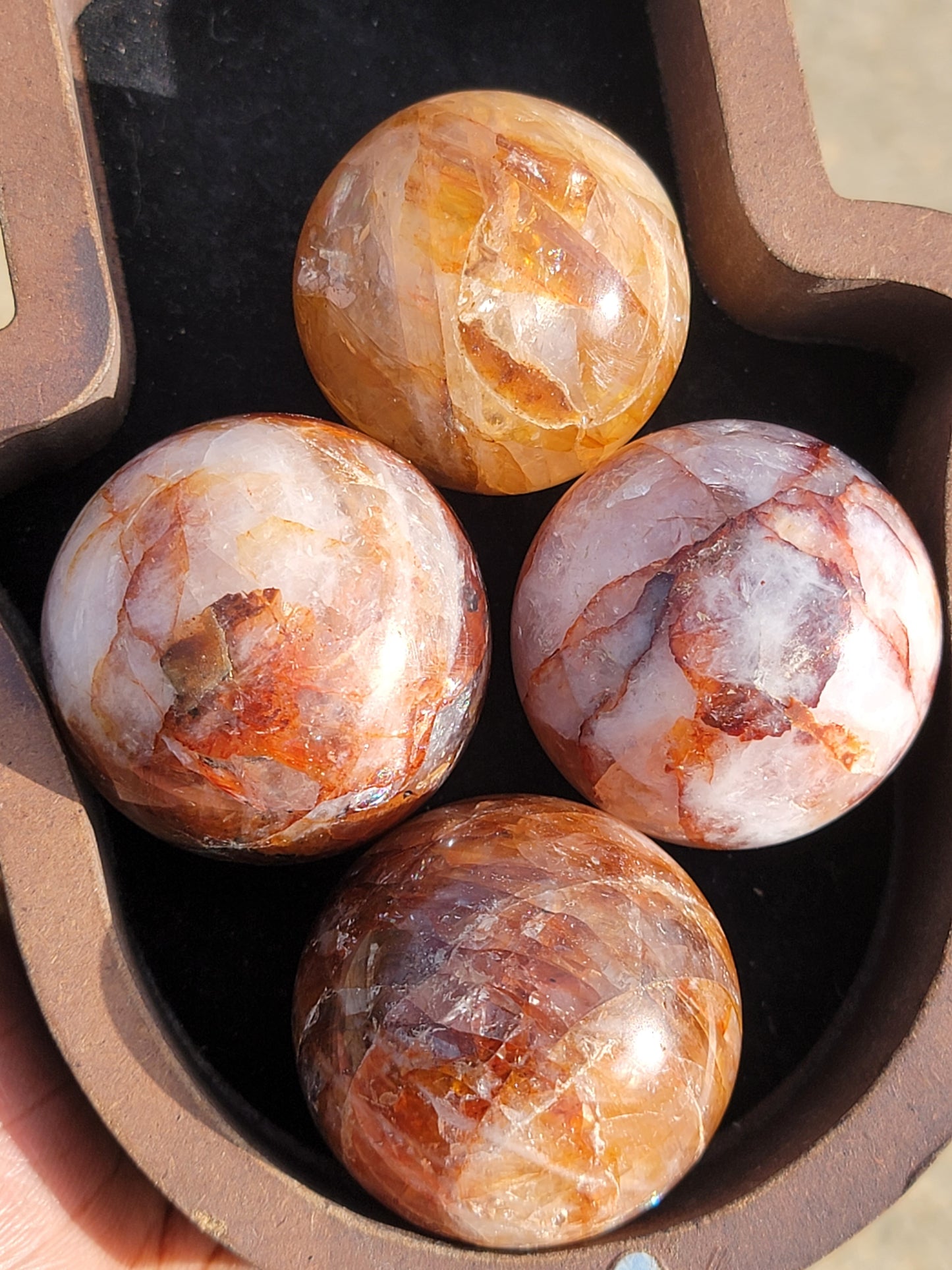 Fire Quartz Sphere