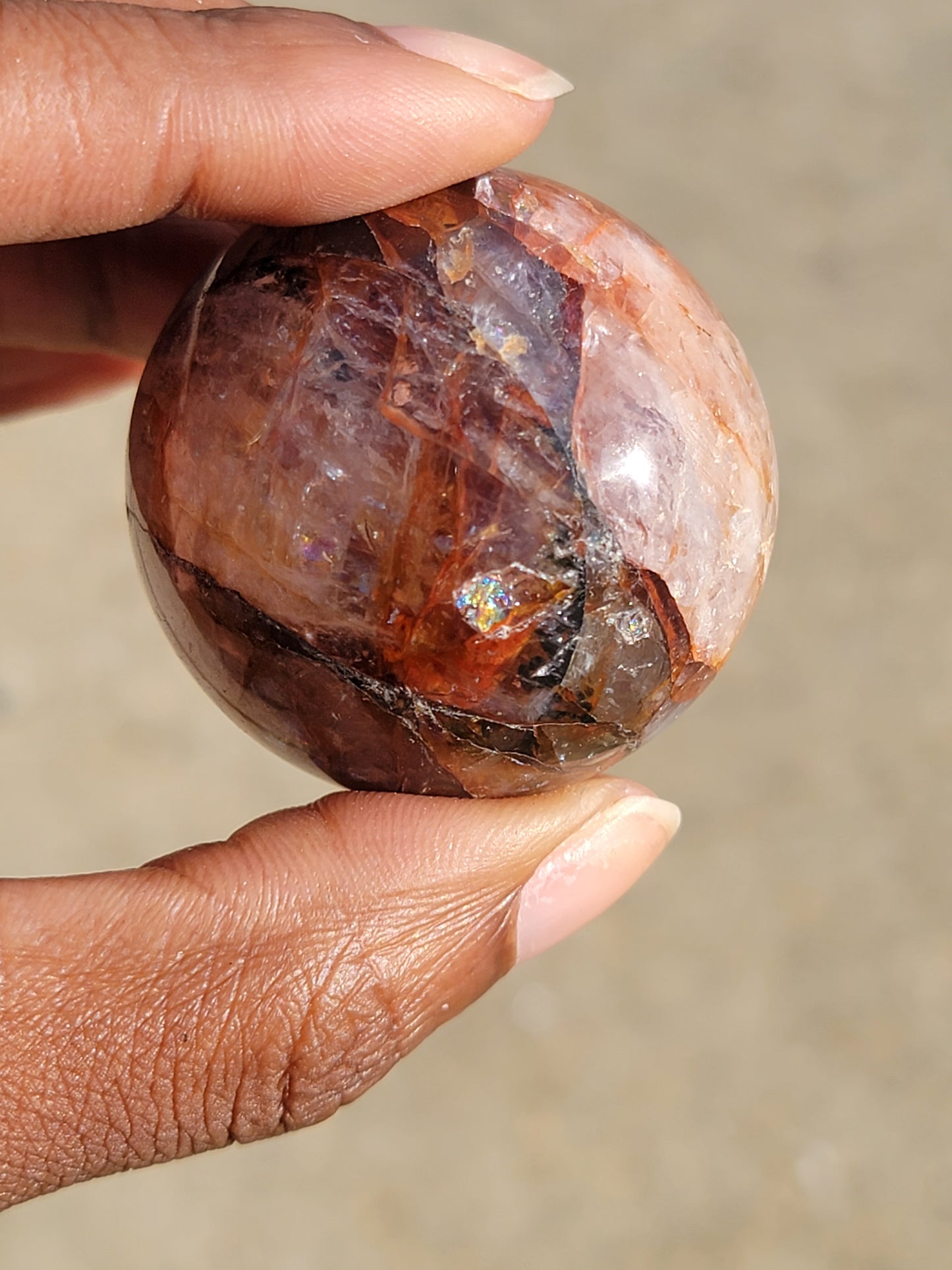 Fire Quartz Sphere