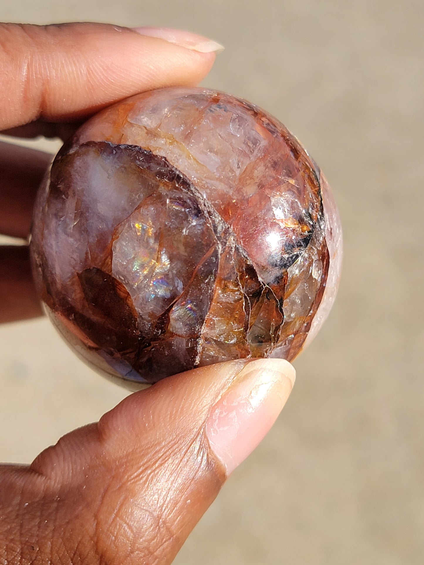 Fire Quartz Sphere