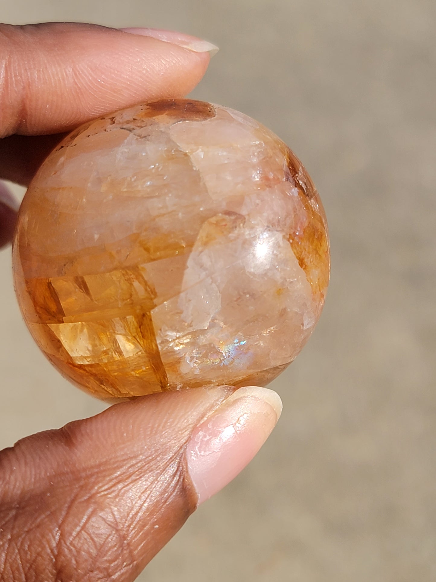 Fire Quartz Sphere