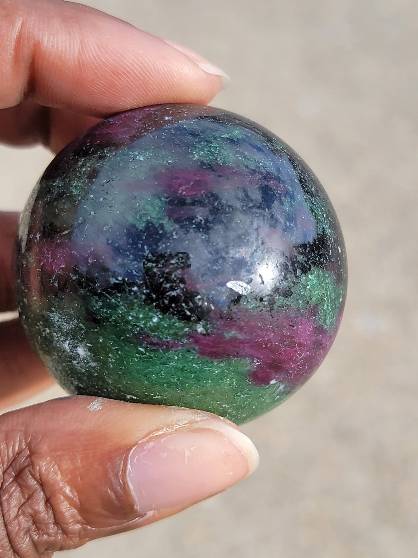 Ruby Zoisite Sphere