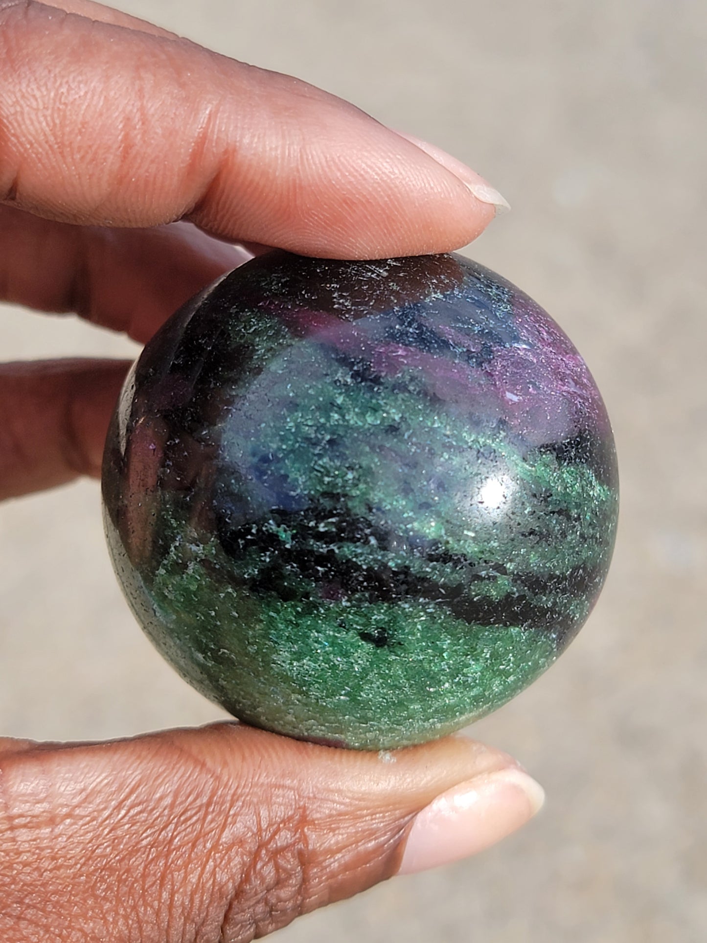 Ruby Zoisite Sphere