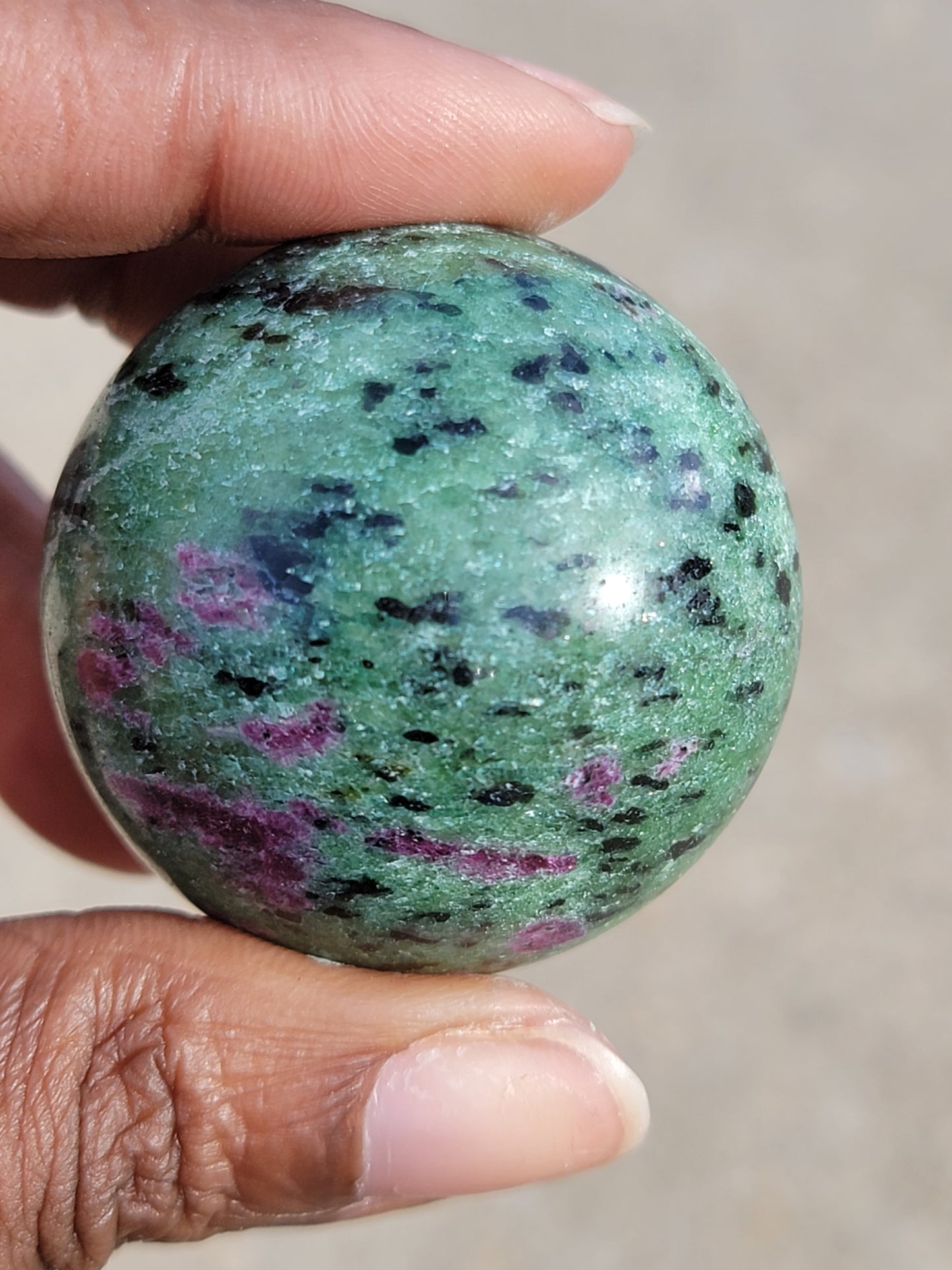 Ruby Zoisite Sphere