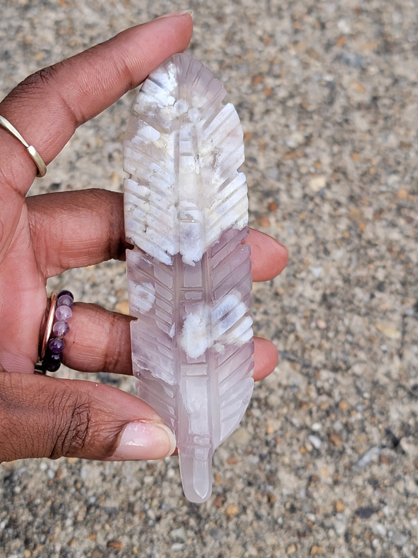 Crystal Feather Carving