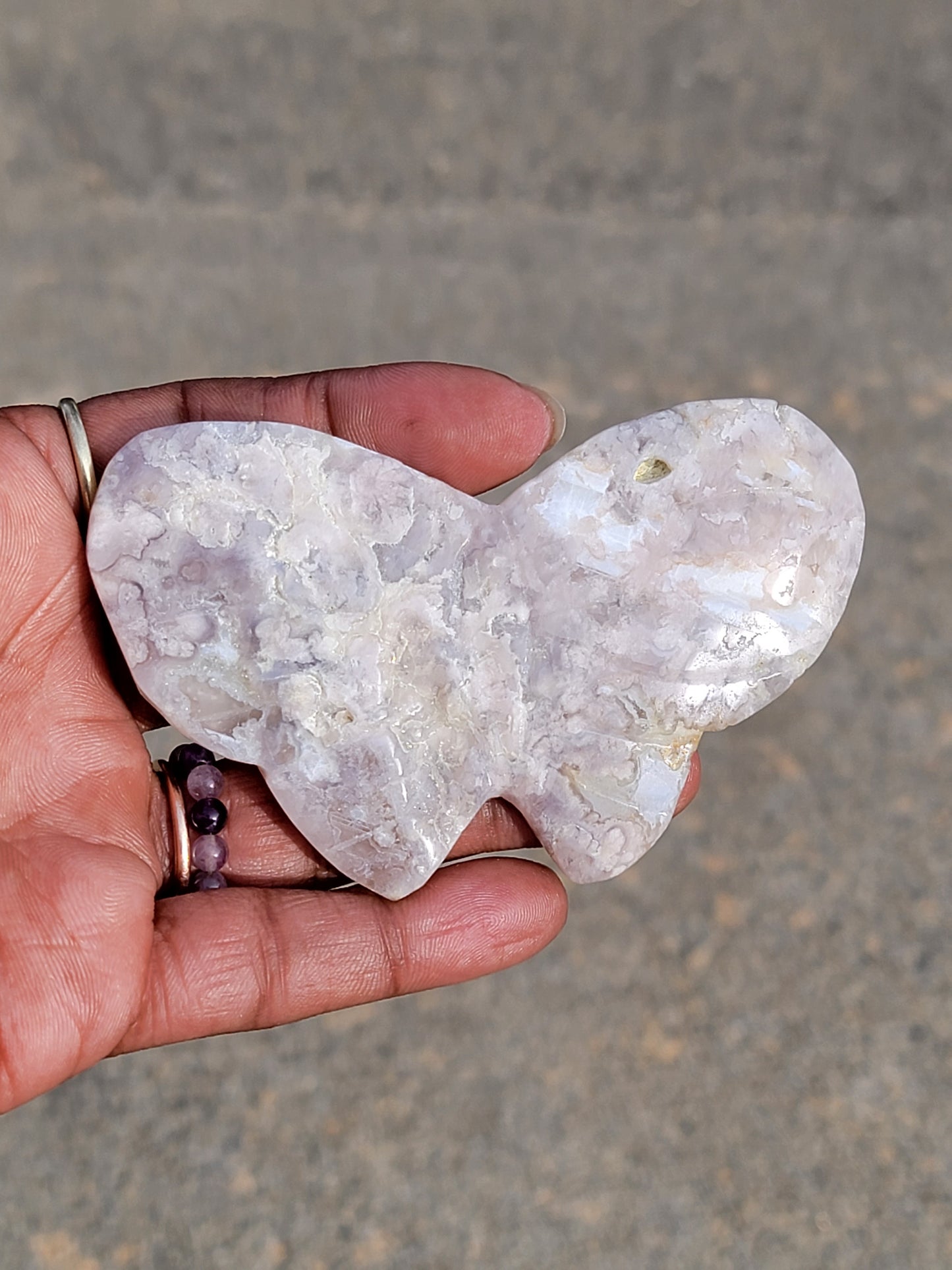 Flower Agate Butterfly