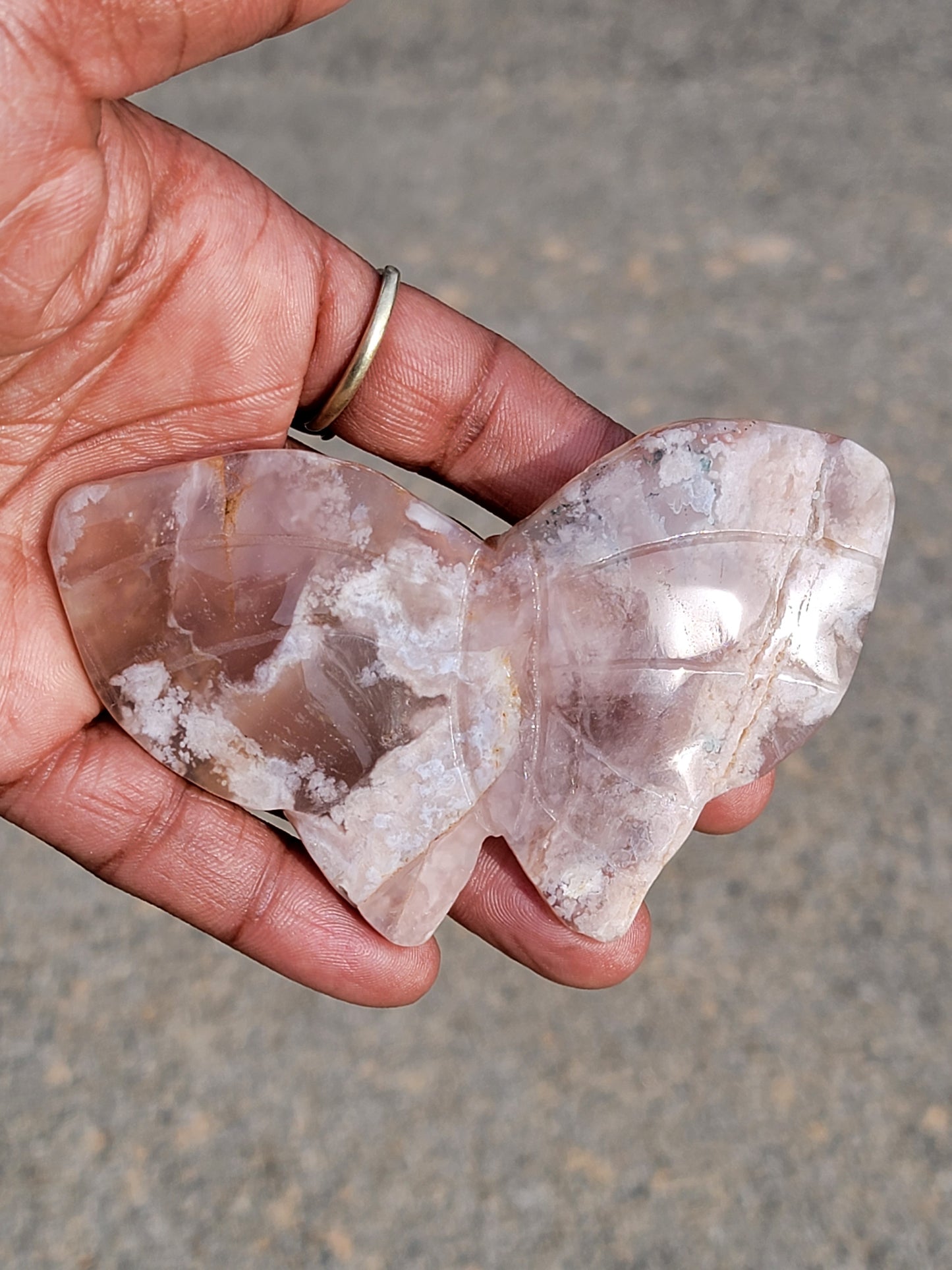 Flower Agate Butterfly