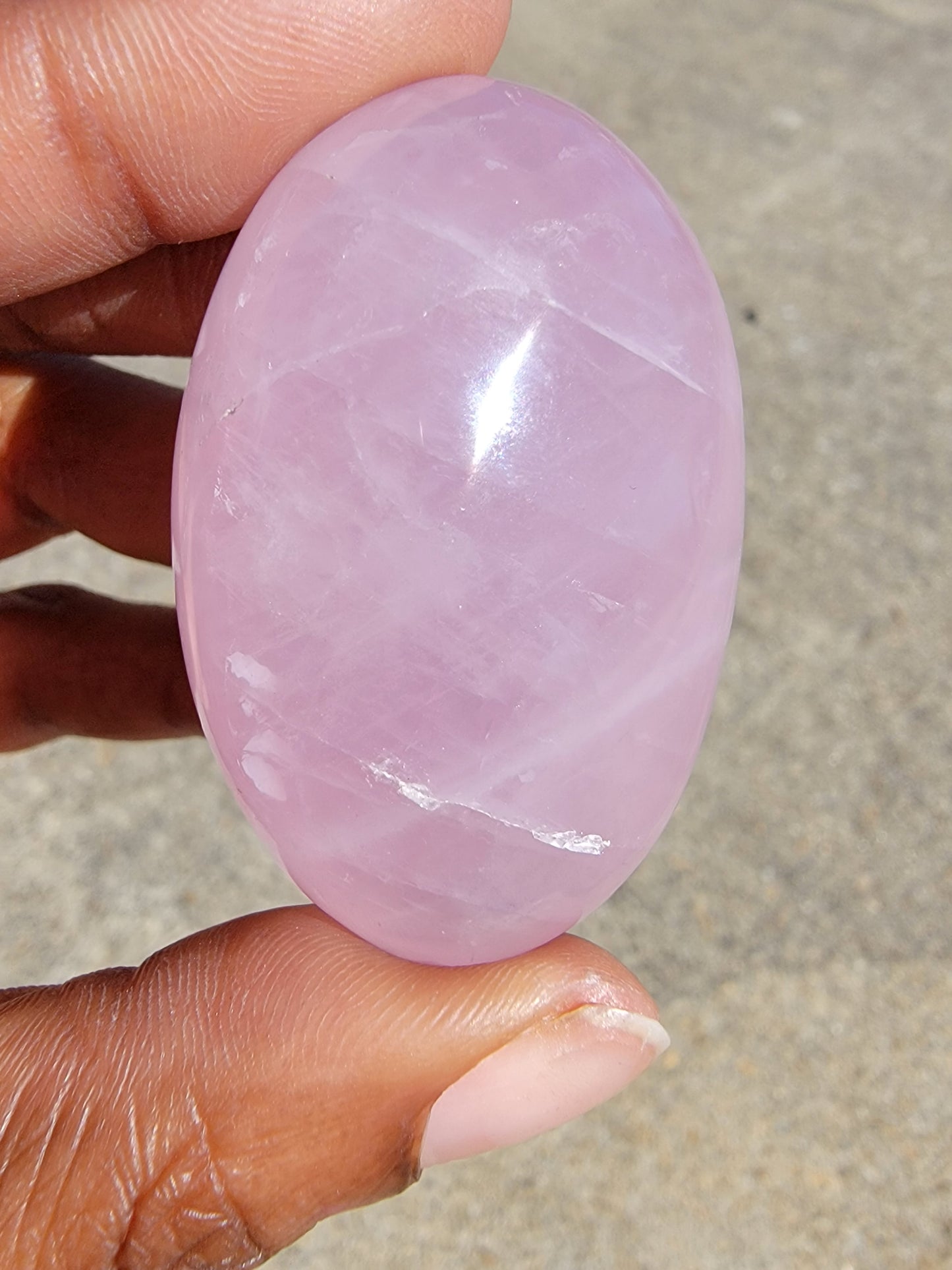 Rose Quartz Palm Stone