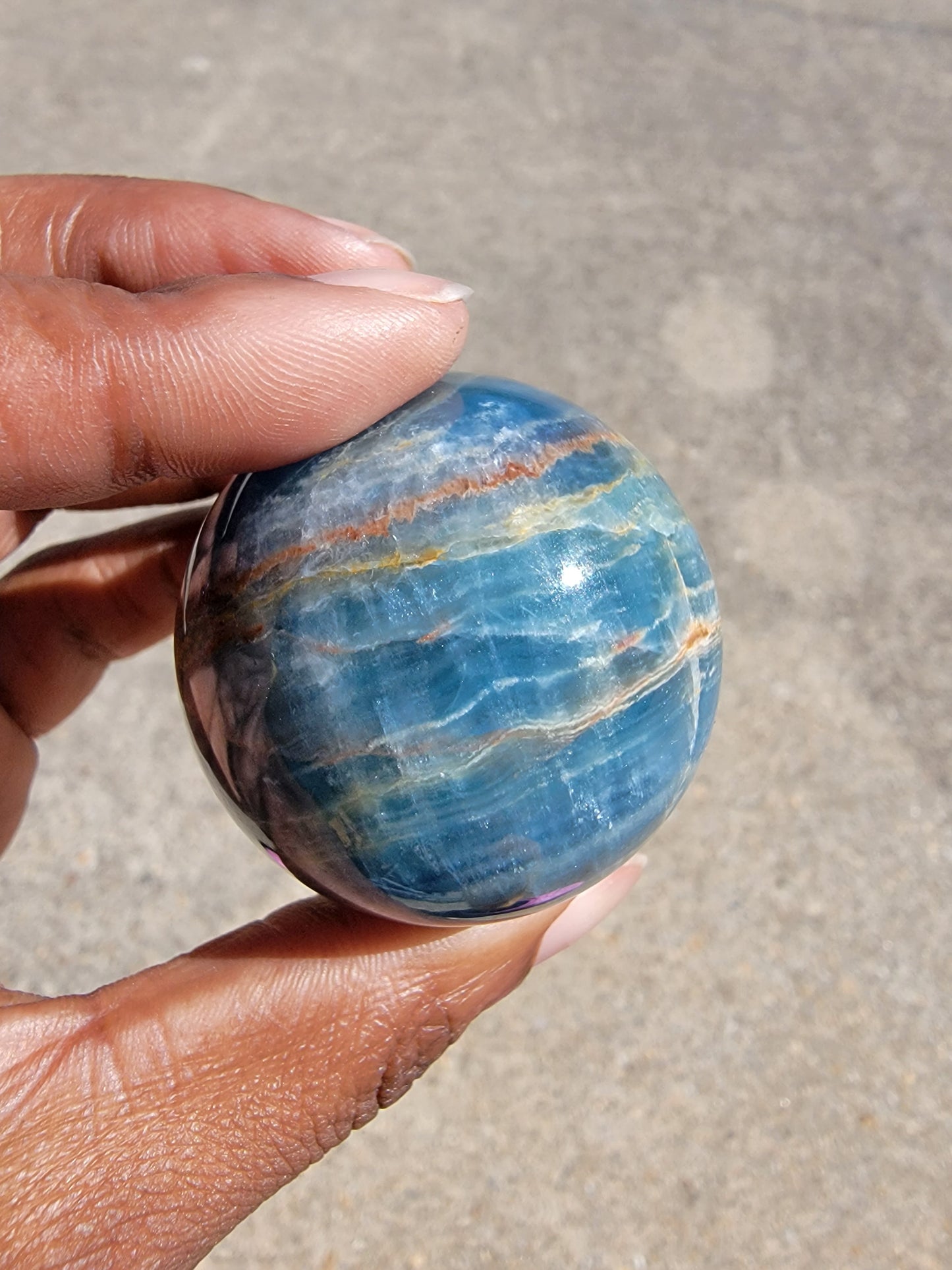 Blue Onyx Sphere