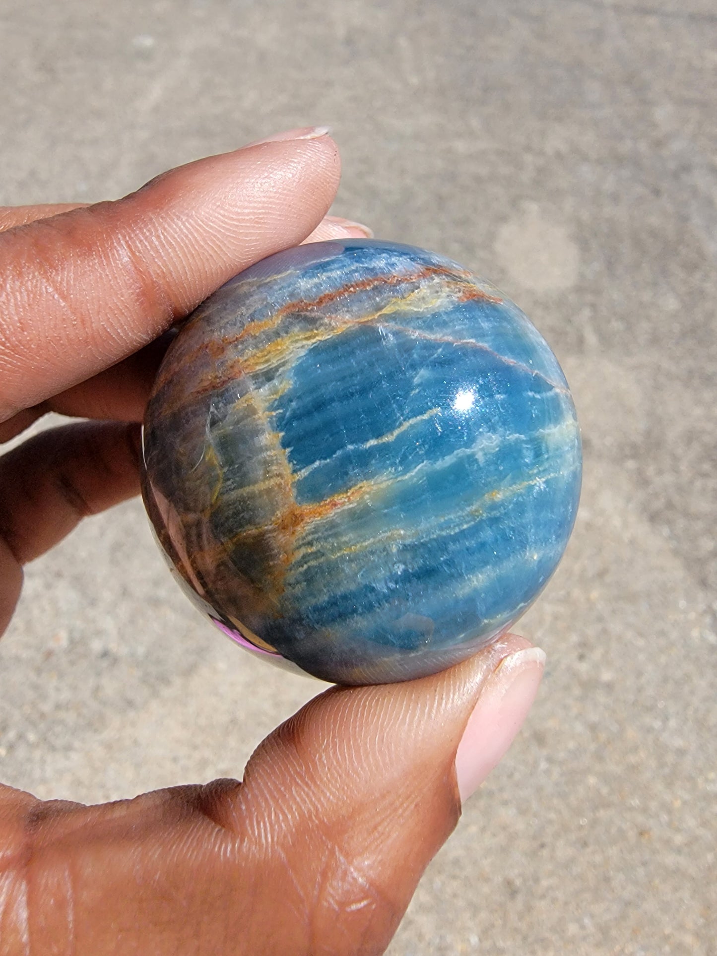 Blue Onyx Sphere