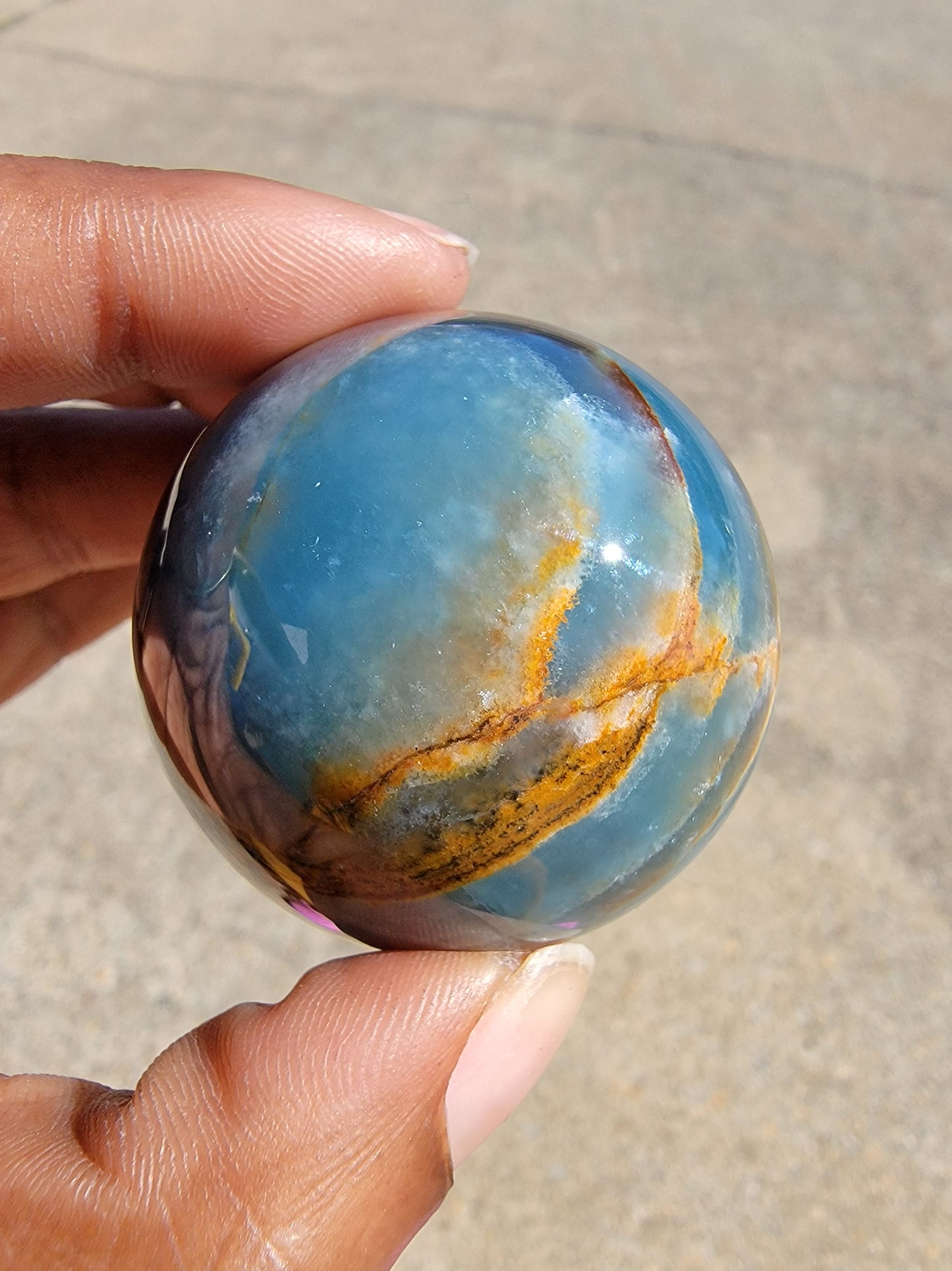 Blue Onyx Sphere