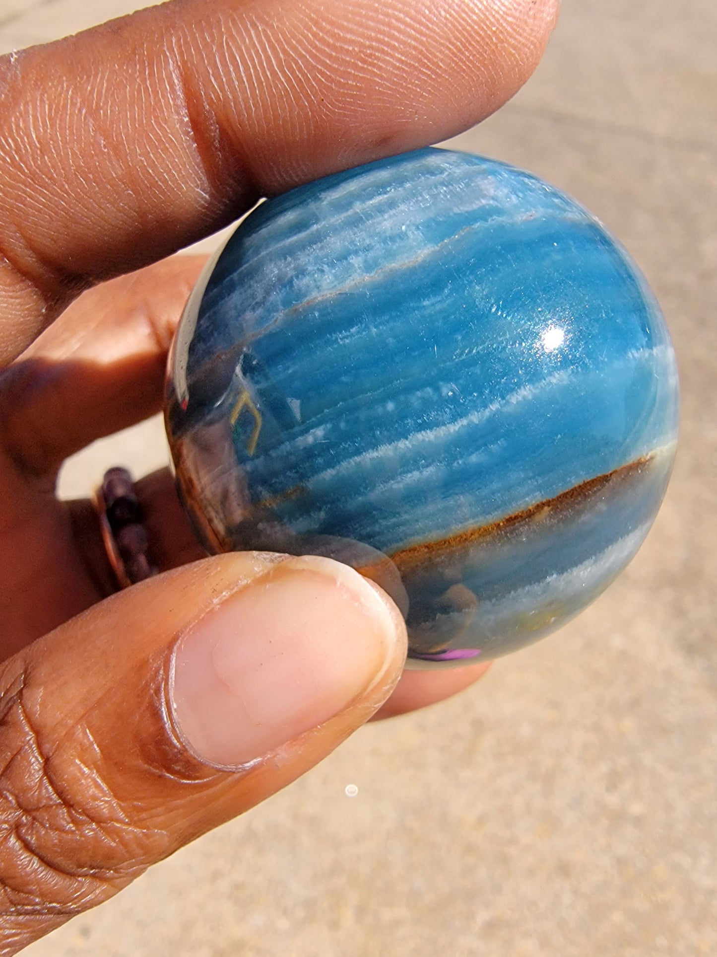 Blue Onyx Sphere