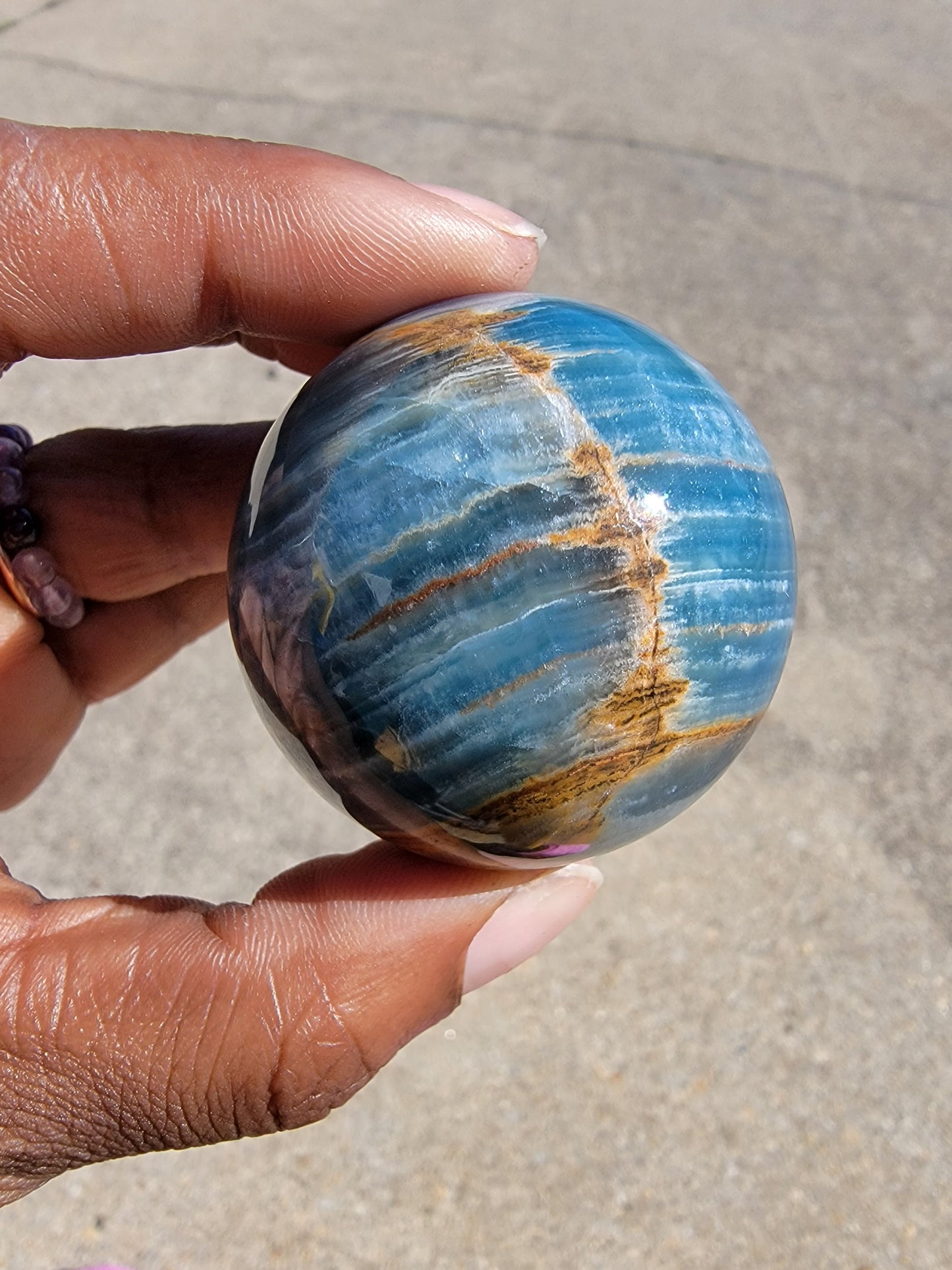 Blue Onyx Sphere