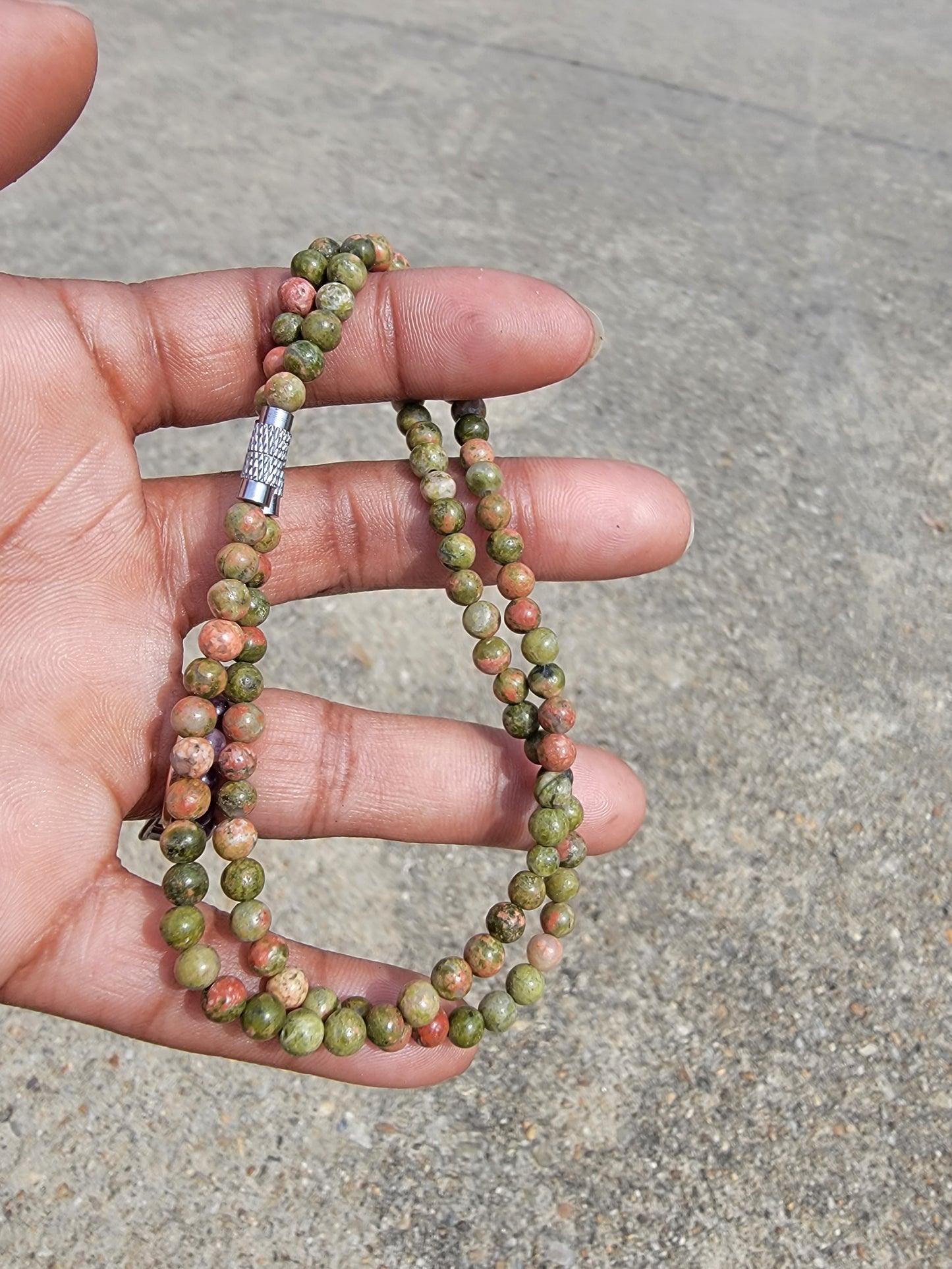 Unakite Anklet