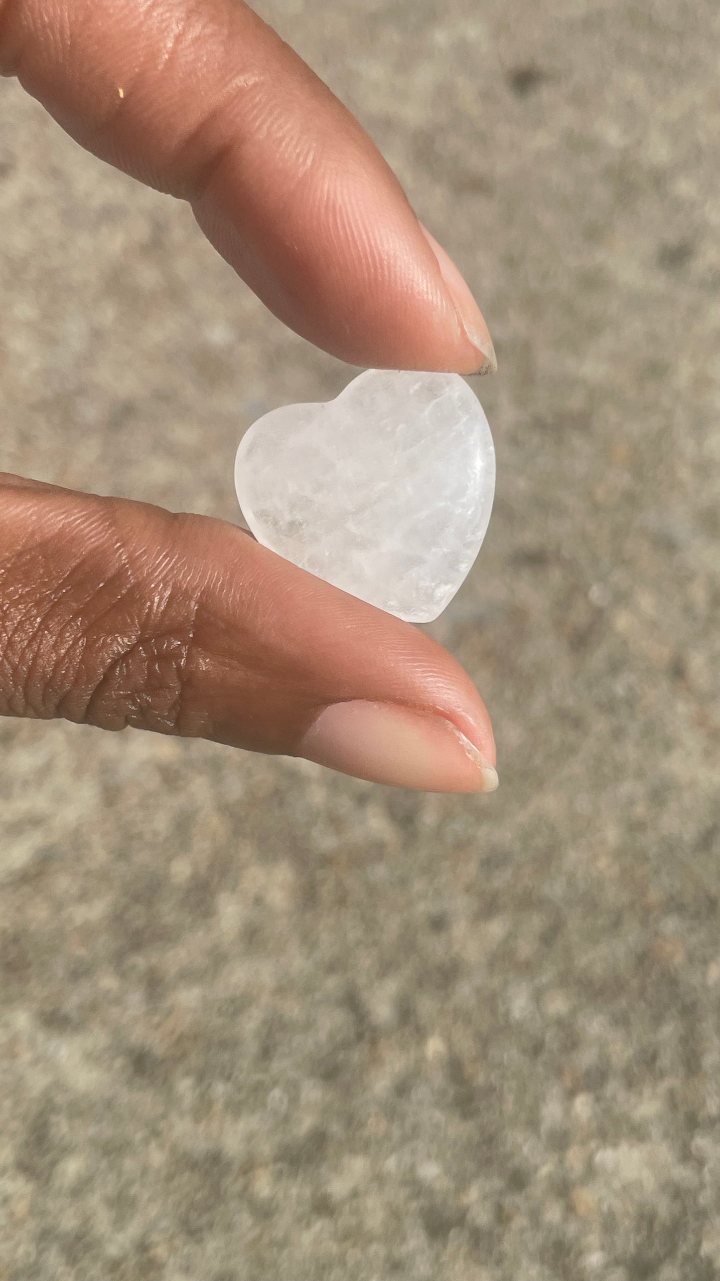 Clear Quartz Mini Heart