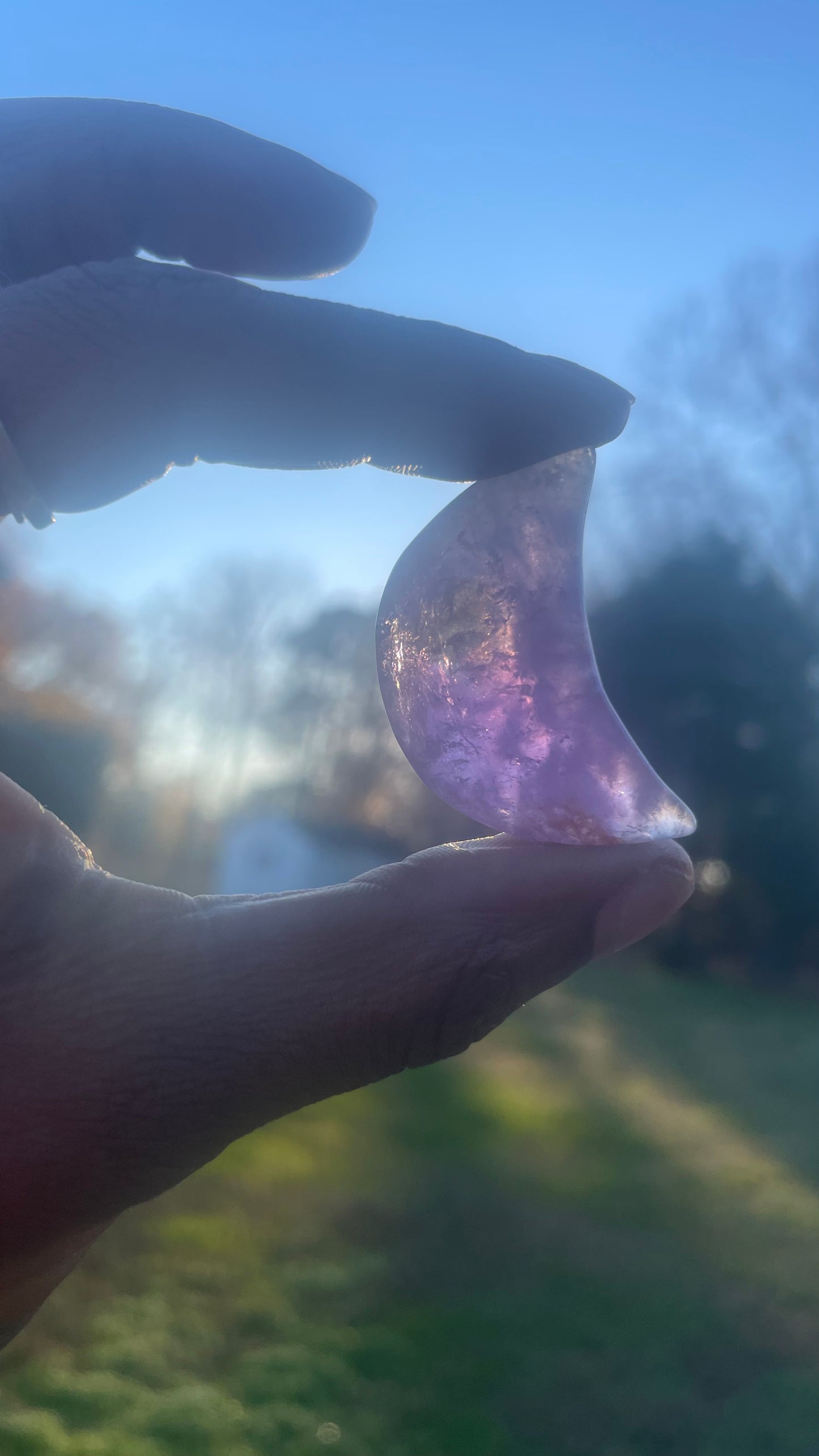 Amethyst Moons with Citrine