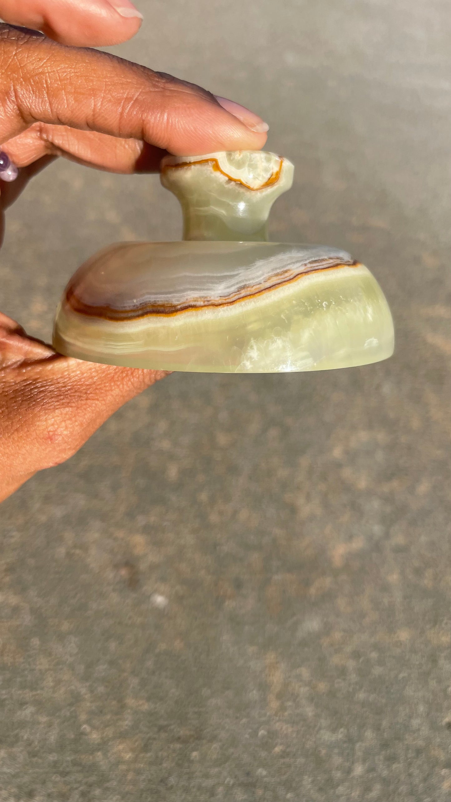 Onyx Bowl with Lid