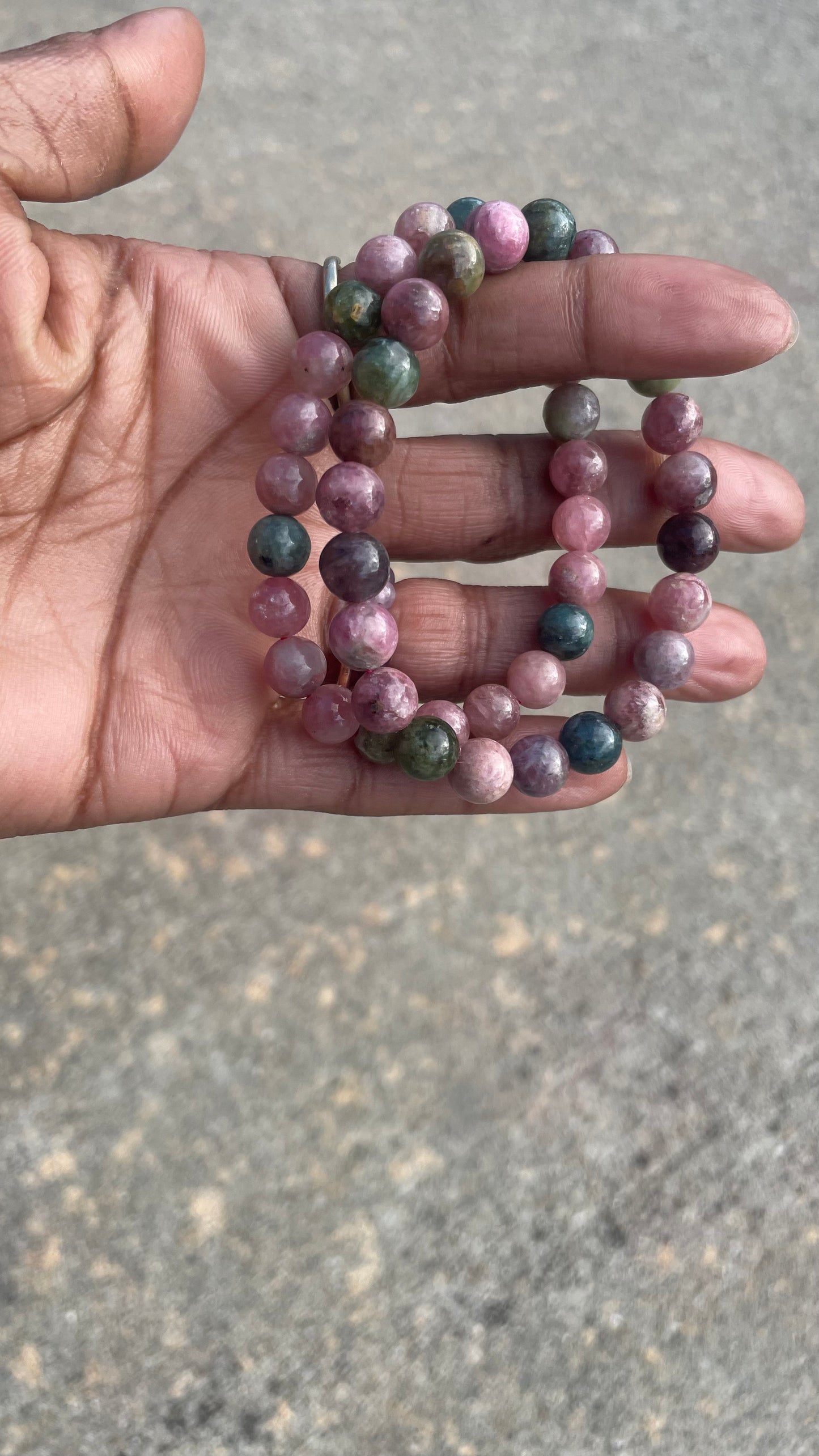 Watermelon Tourmaline Bracelets