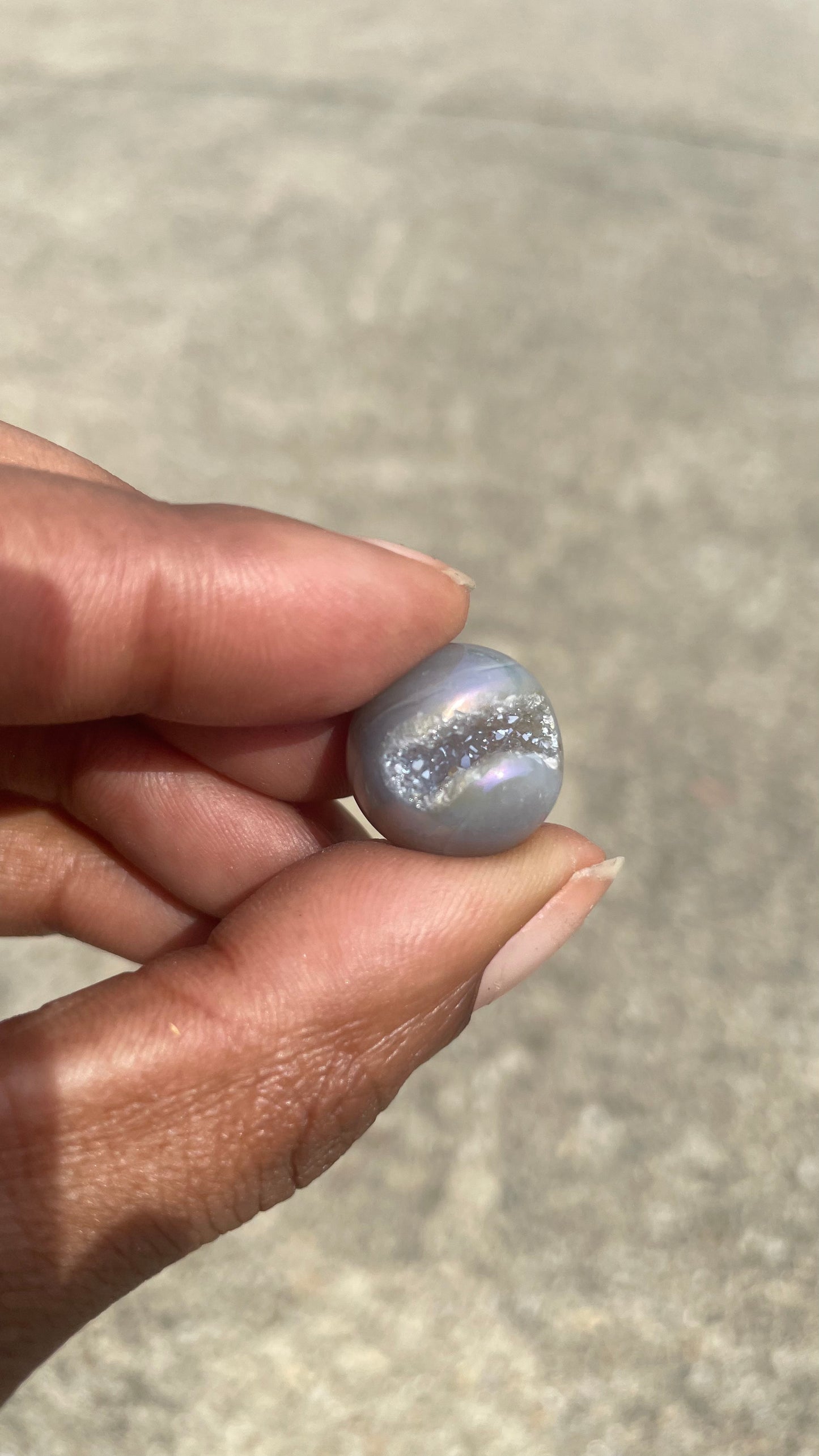 Aura Coated Druzy Agate Mini Sphere