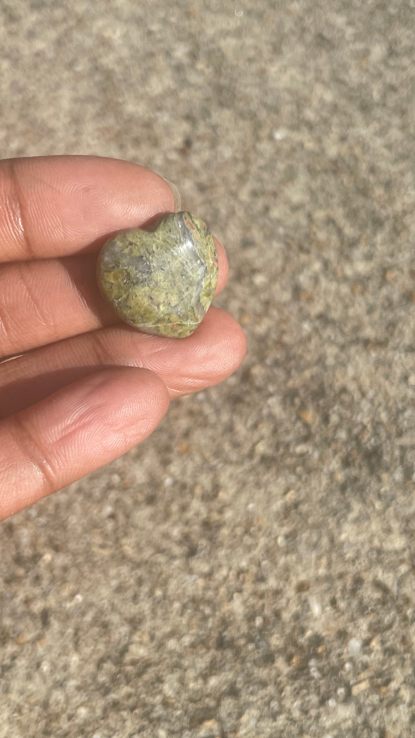 Unakite Mini Heart