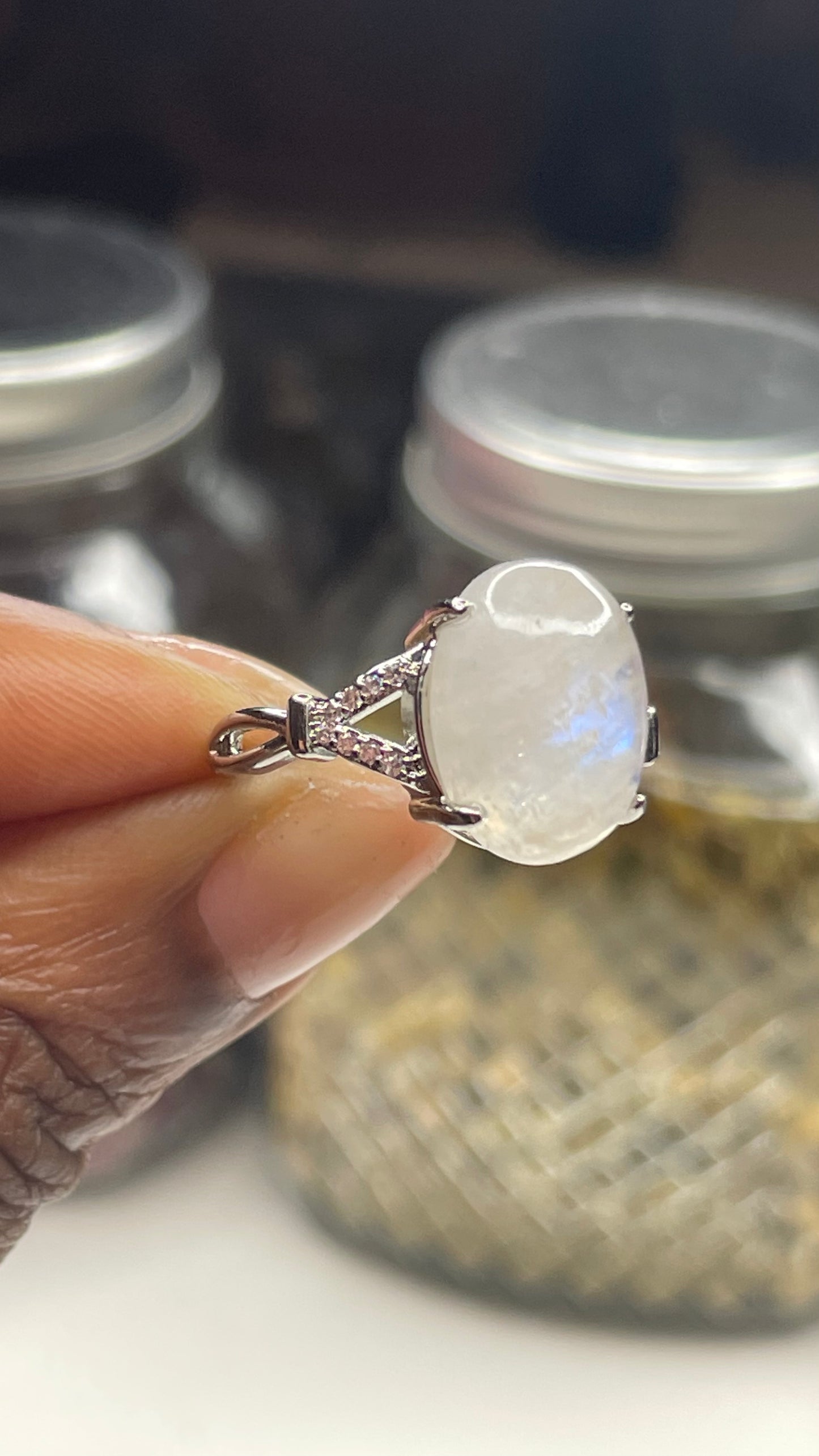 Moonstone Rings