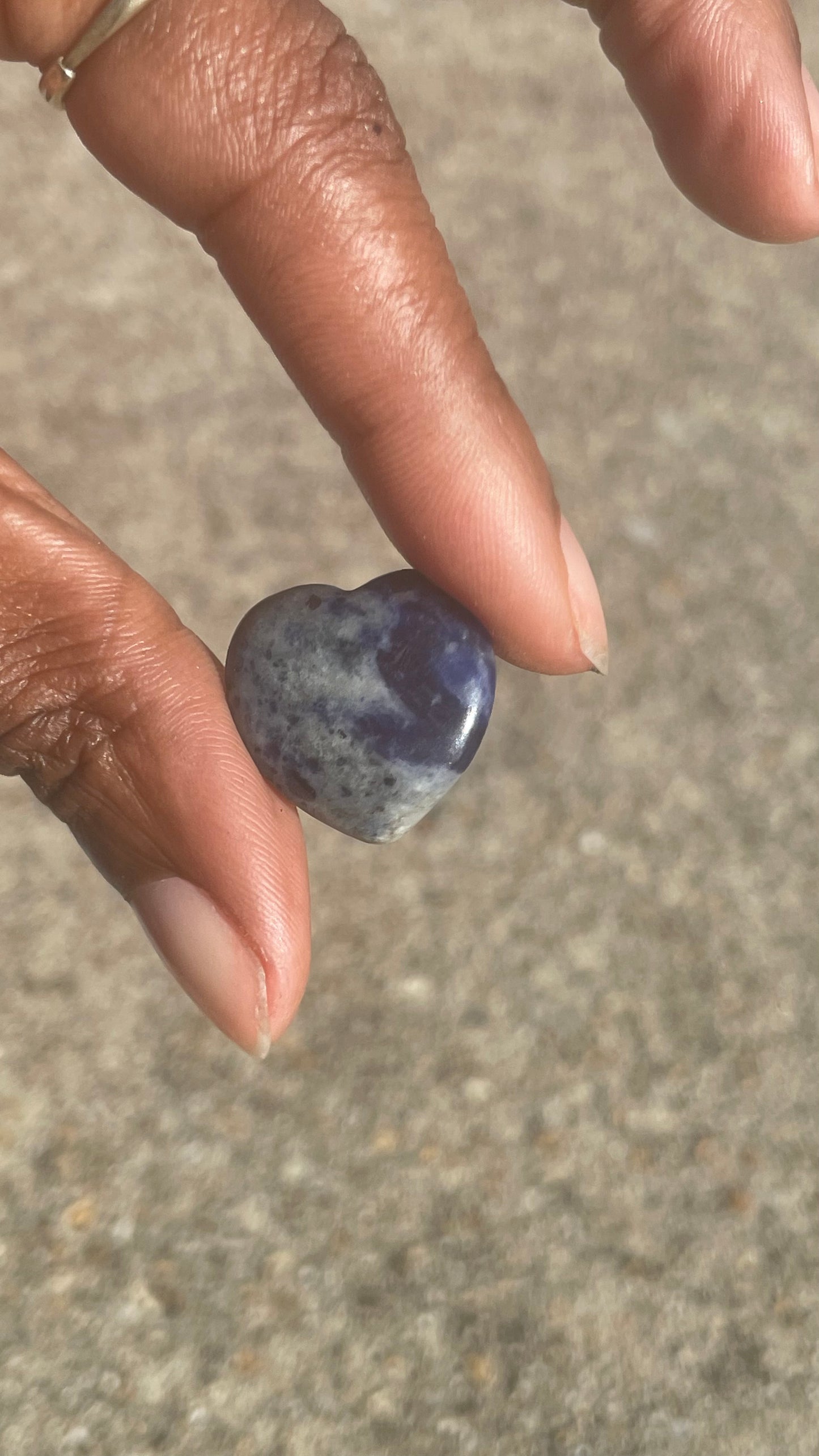 Blue Sodalite Mini Heart