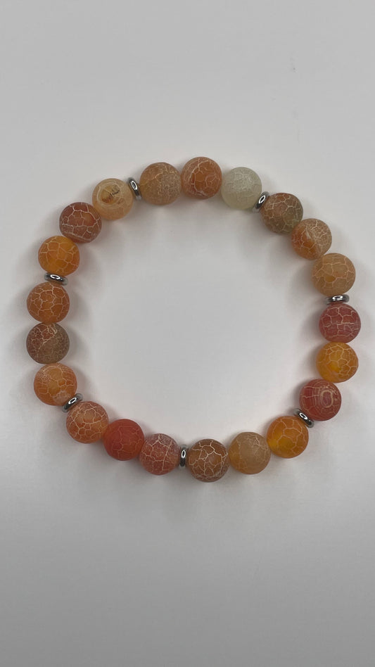 Orange Agate Bracelet