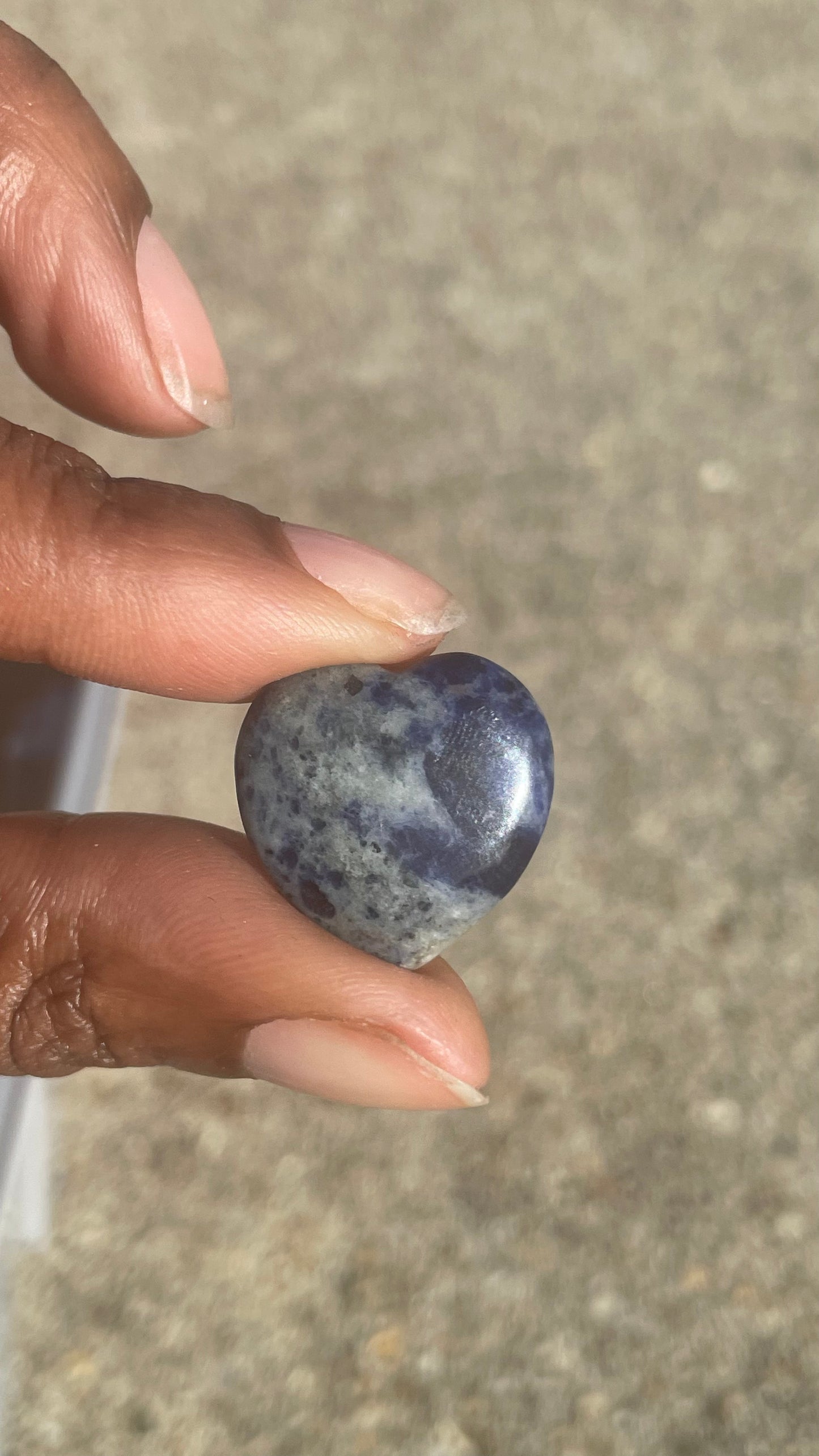 Blue Sodalite Mini Heart