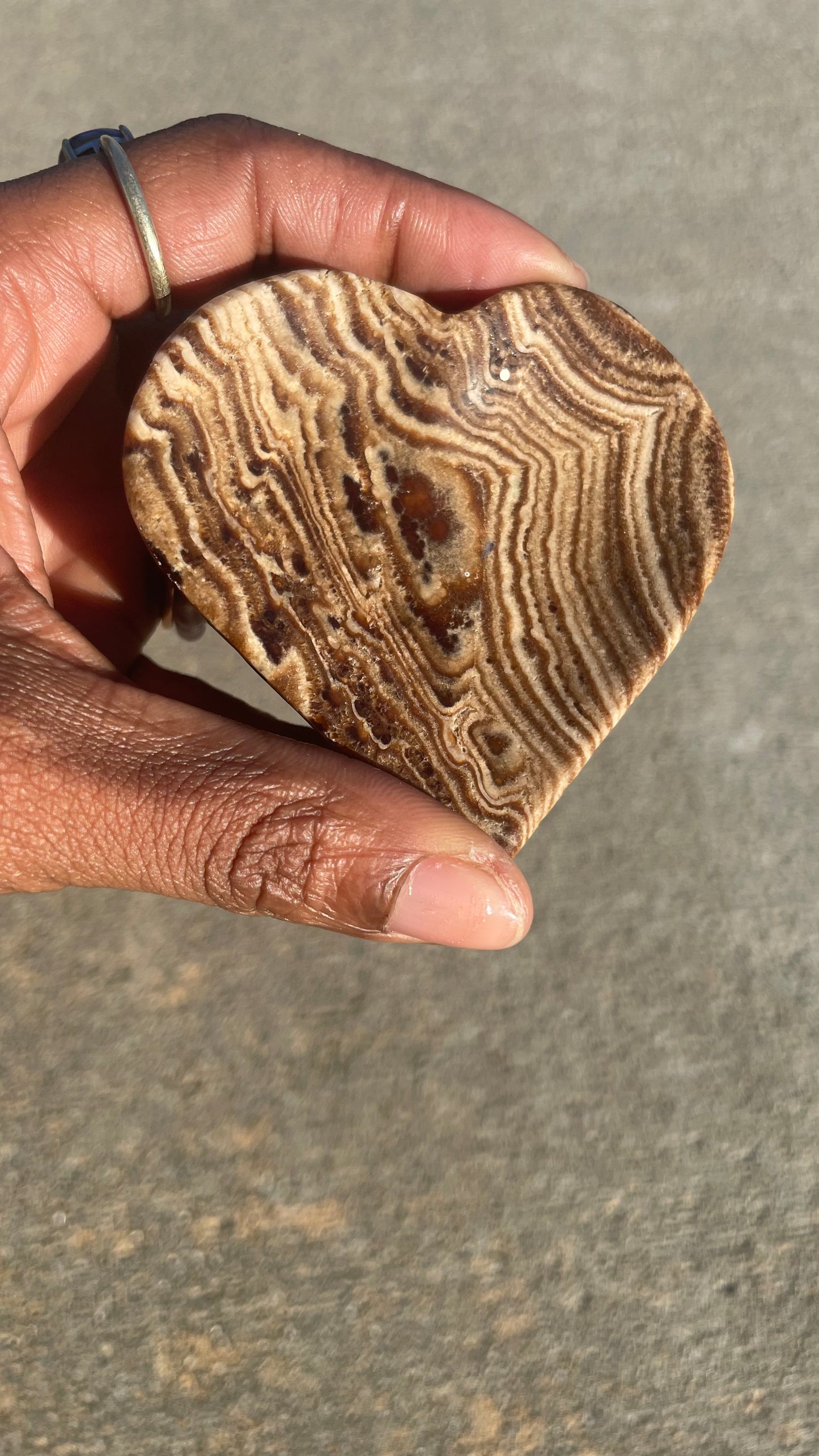 Chocolate Calcite Trinket Bowl