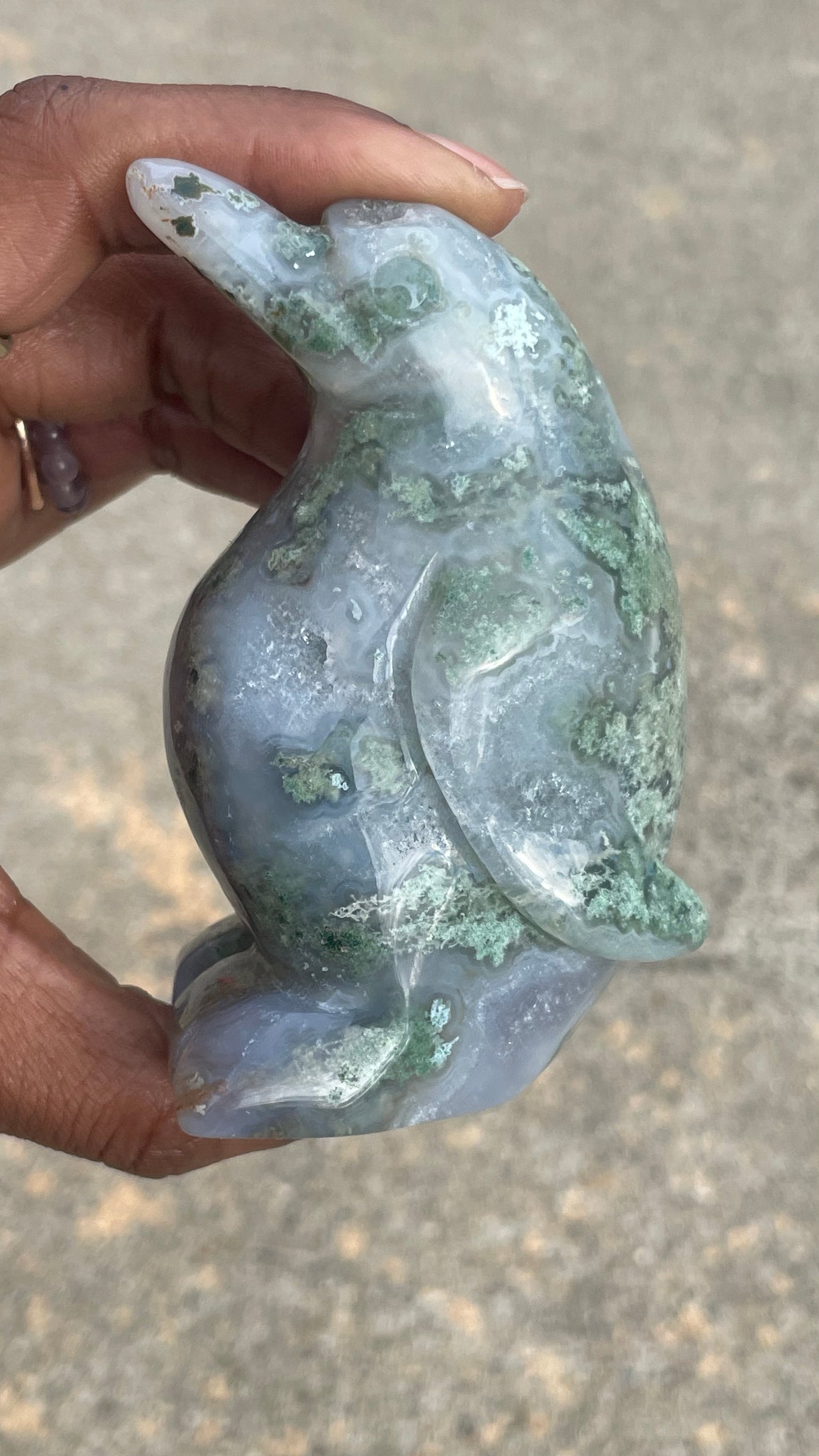 Moss Agate Penguin