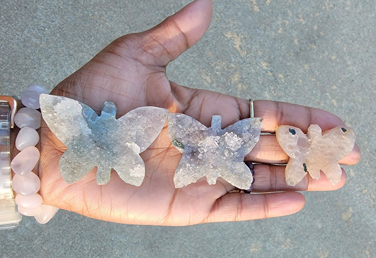 Amethyst Geode Butterflies