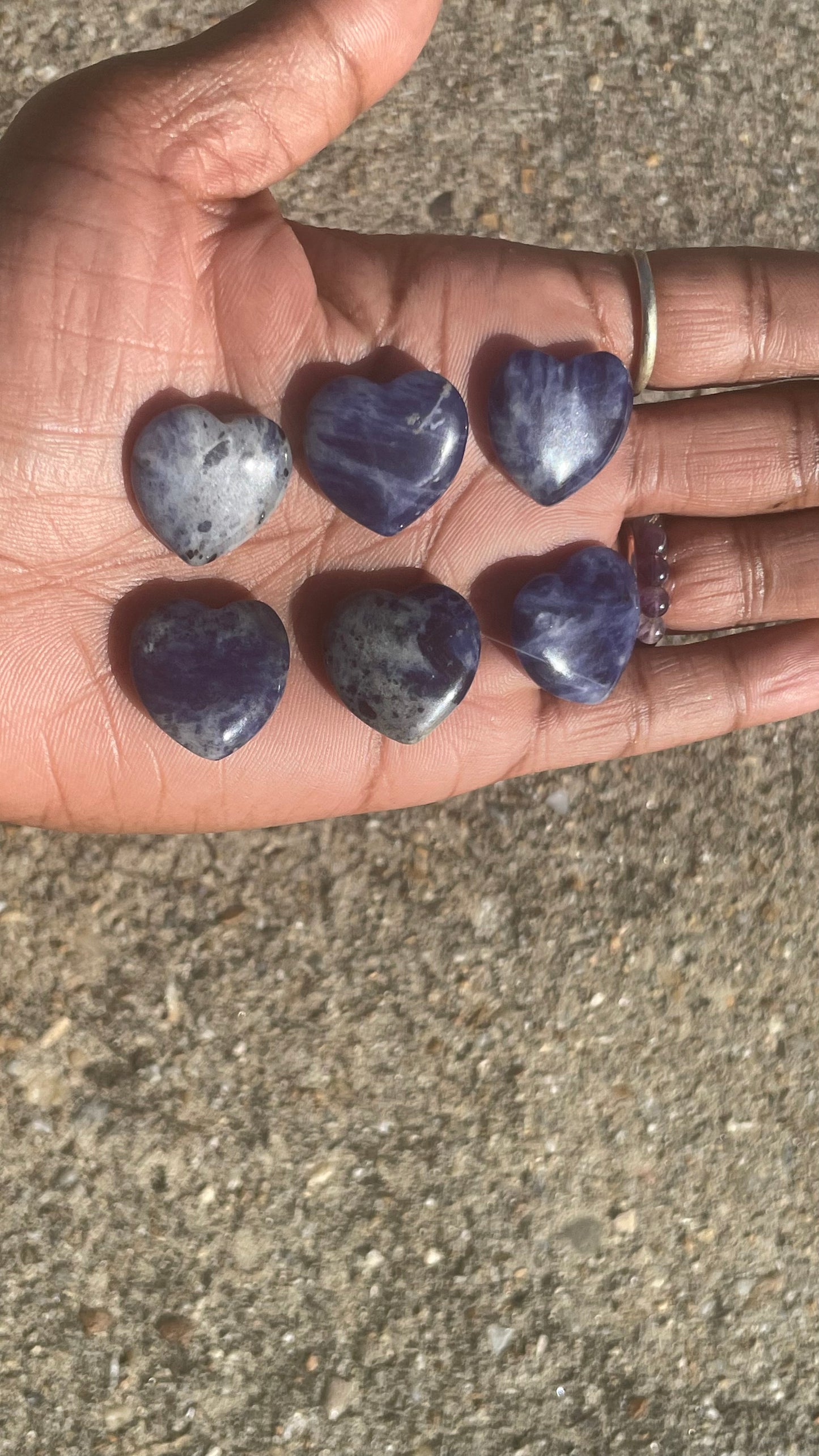 Blue Sodalite Mini Heart