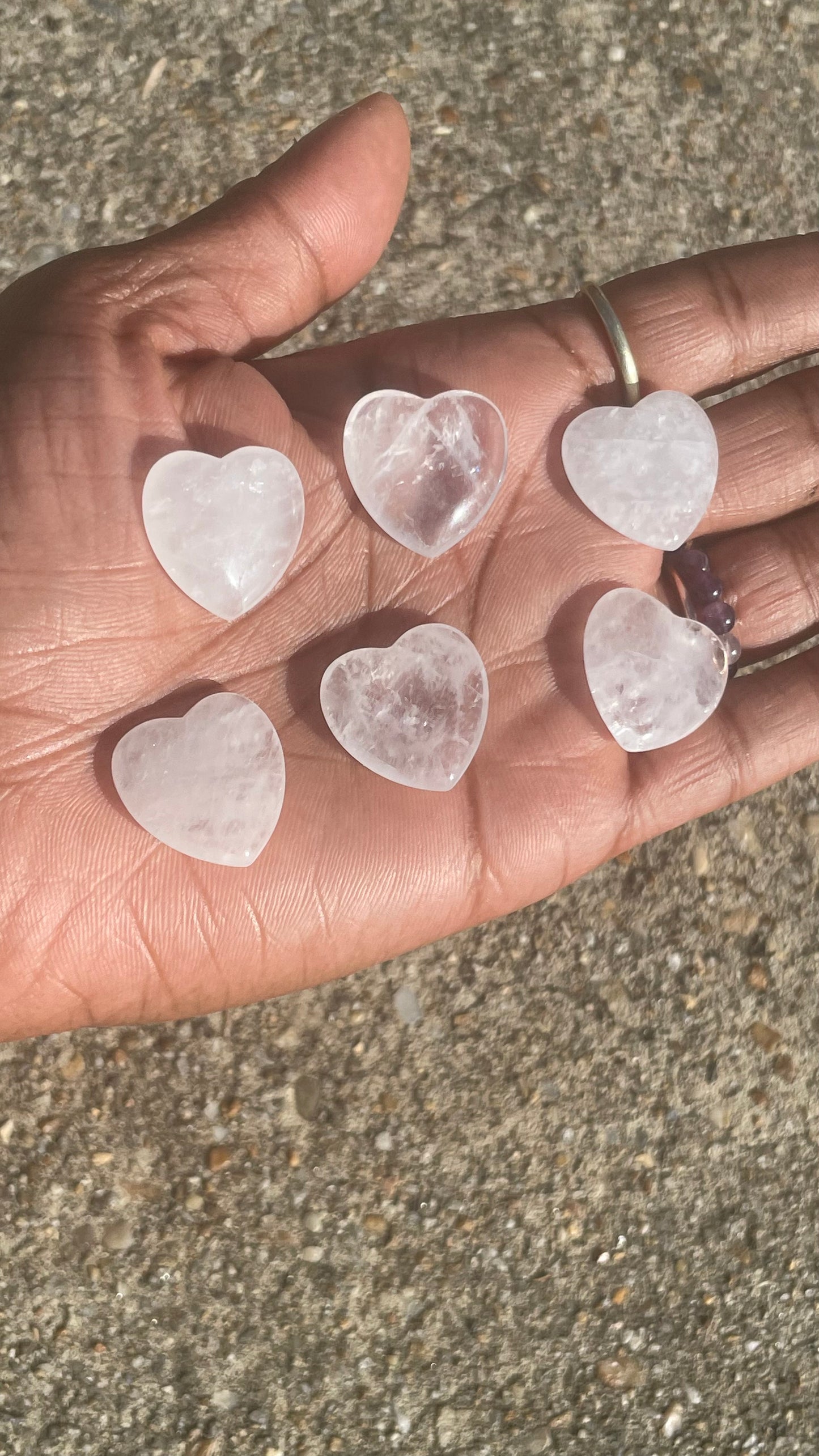 Clear Quartz Mini Heart